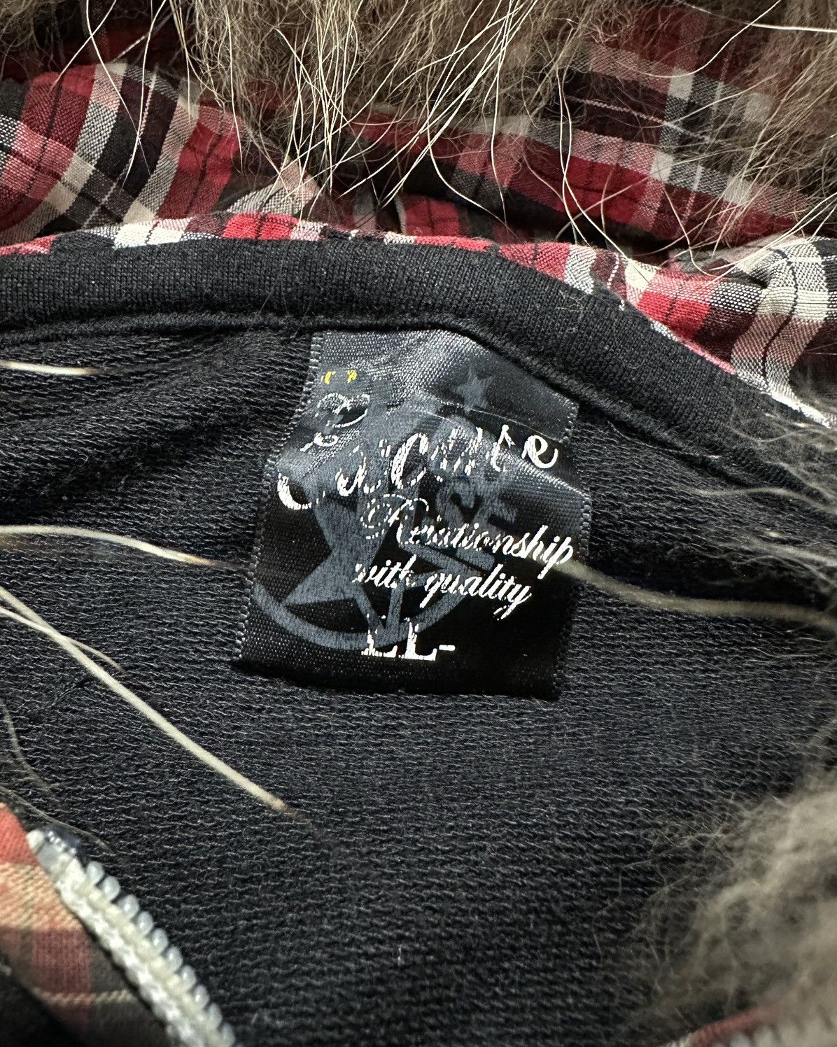 Japanese Brand Y2k Excuse Fur Hoodie Tribal Poem Ifsixwasnine Lgb Style Size US M / EU 48-50 / 2 - 7 Thumbnail