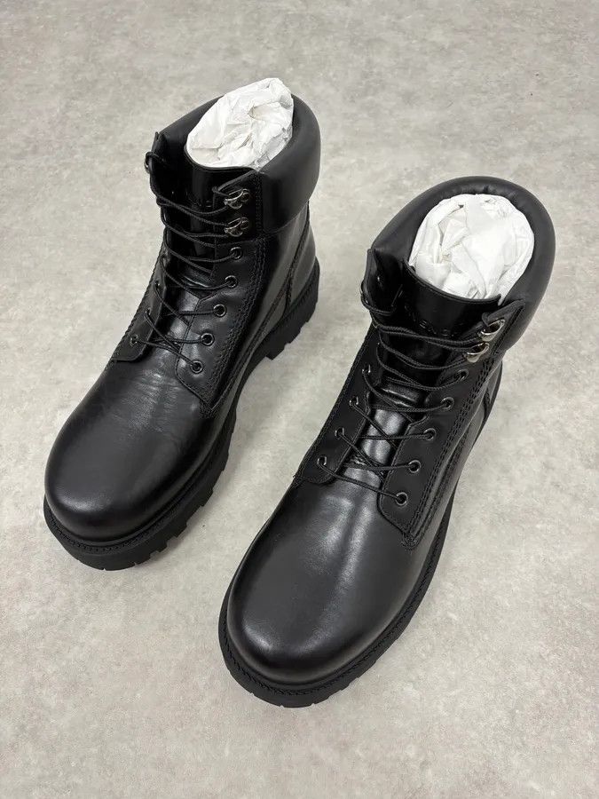 Givenchy Givenchy 4G Storm Calf Leather Black Lace Up Boots Size US 13 / EU 46 - 3 Thumbnail