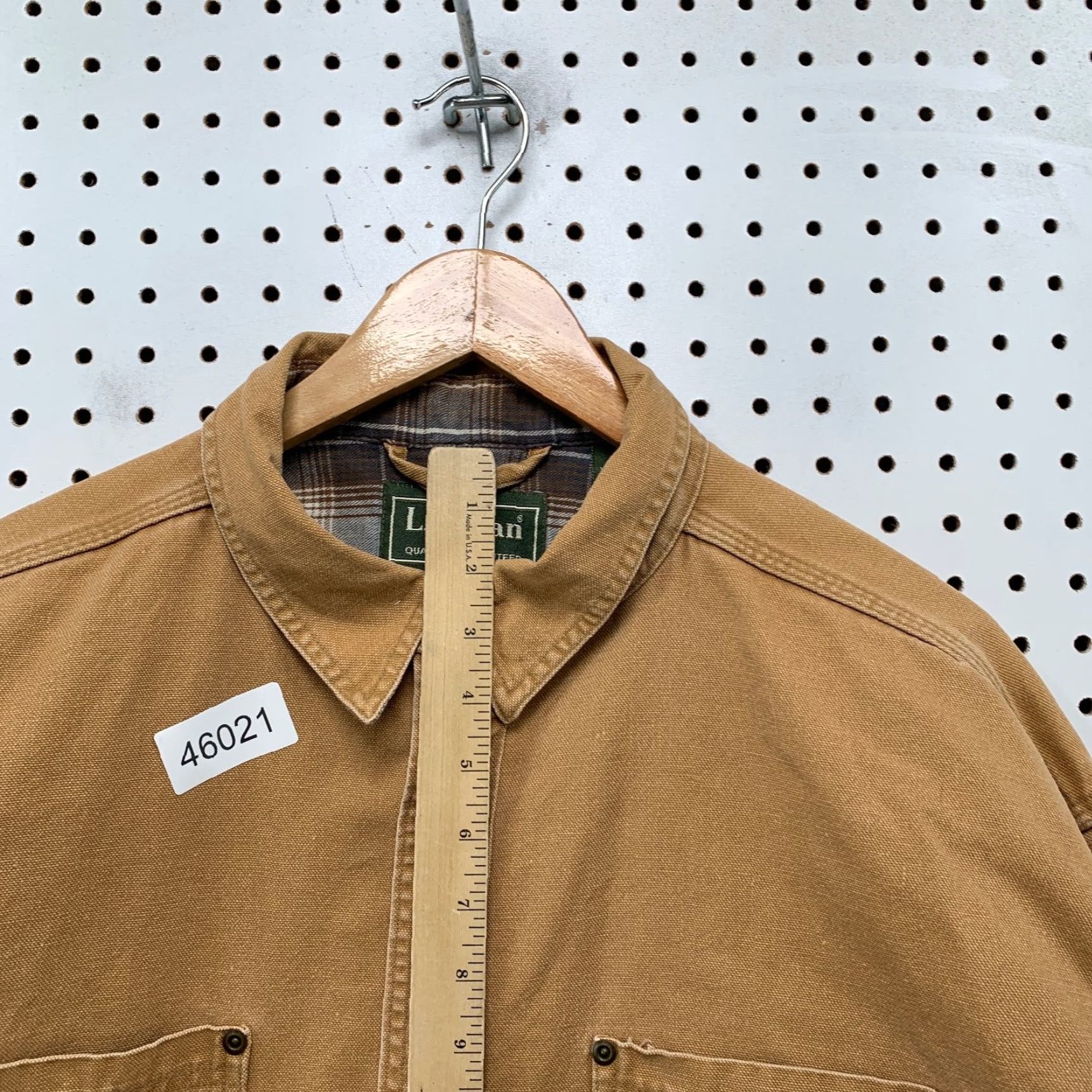 Vintage LL Bean Canvas Snap Jacket Mens 2XL Cropped Flannel Lined Shacket Workwear Jacket Size US XXL / EU 58 / 5 - 7 Thumbnail