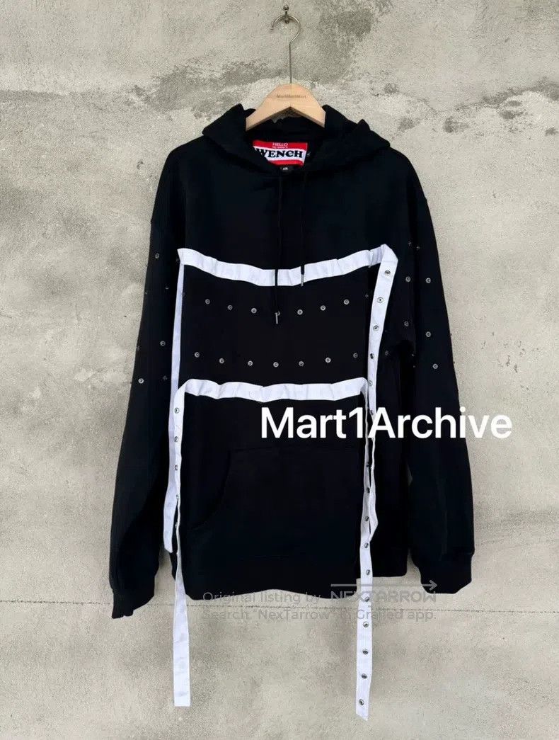 Hood By Air Hood By Air Button black and red ribbon sweatshirt Size US L / EU 52-54 / 3 - 2 Thumbnail