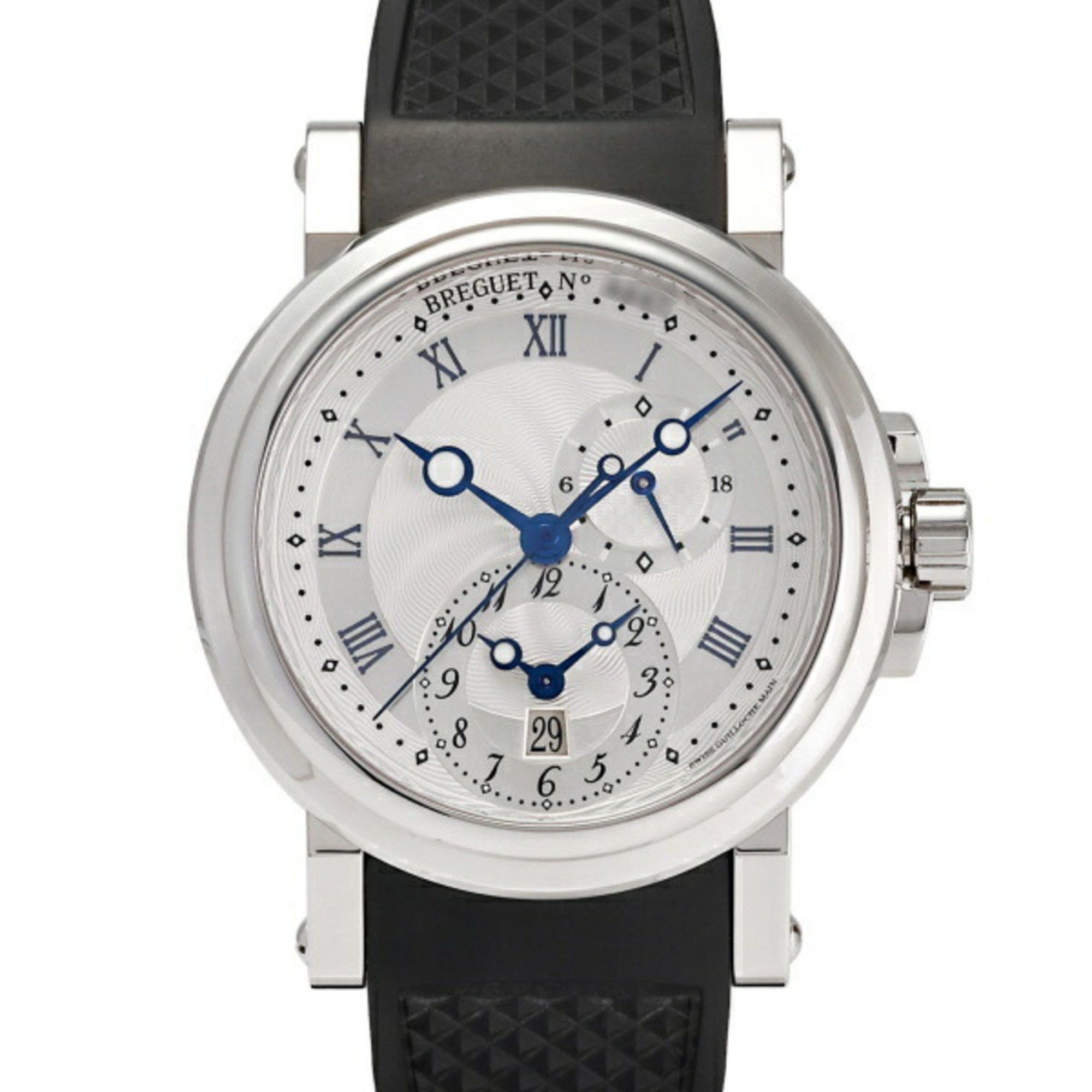 Breguet Marine GMT 5857ST/12/5ZU Silver Dial Men's Watch __