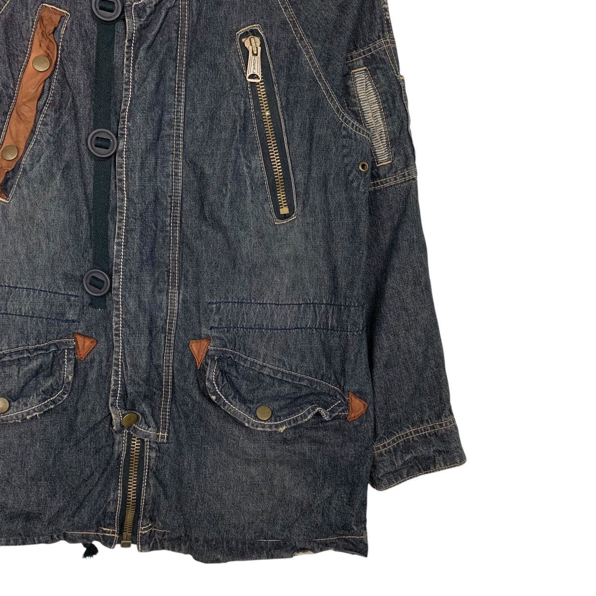 Japanese Brand Japanese Brand Cube Sugar Hooded Denim Parka Size US M / EU 48-50 / 2 - 4 Thumbnail
