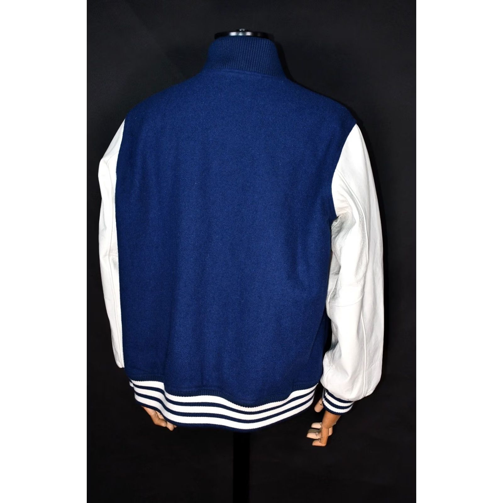 Adidas Adidas Originals Nigo 25 Varsity College Leather Sleeve Men's Jacket XL Blue Wool Sleeve Bomber Jacket College Logo Vintage No (cond) Size US XL / EU 56 / 4 - 7 Thumbnail