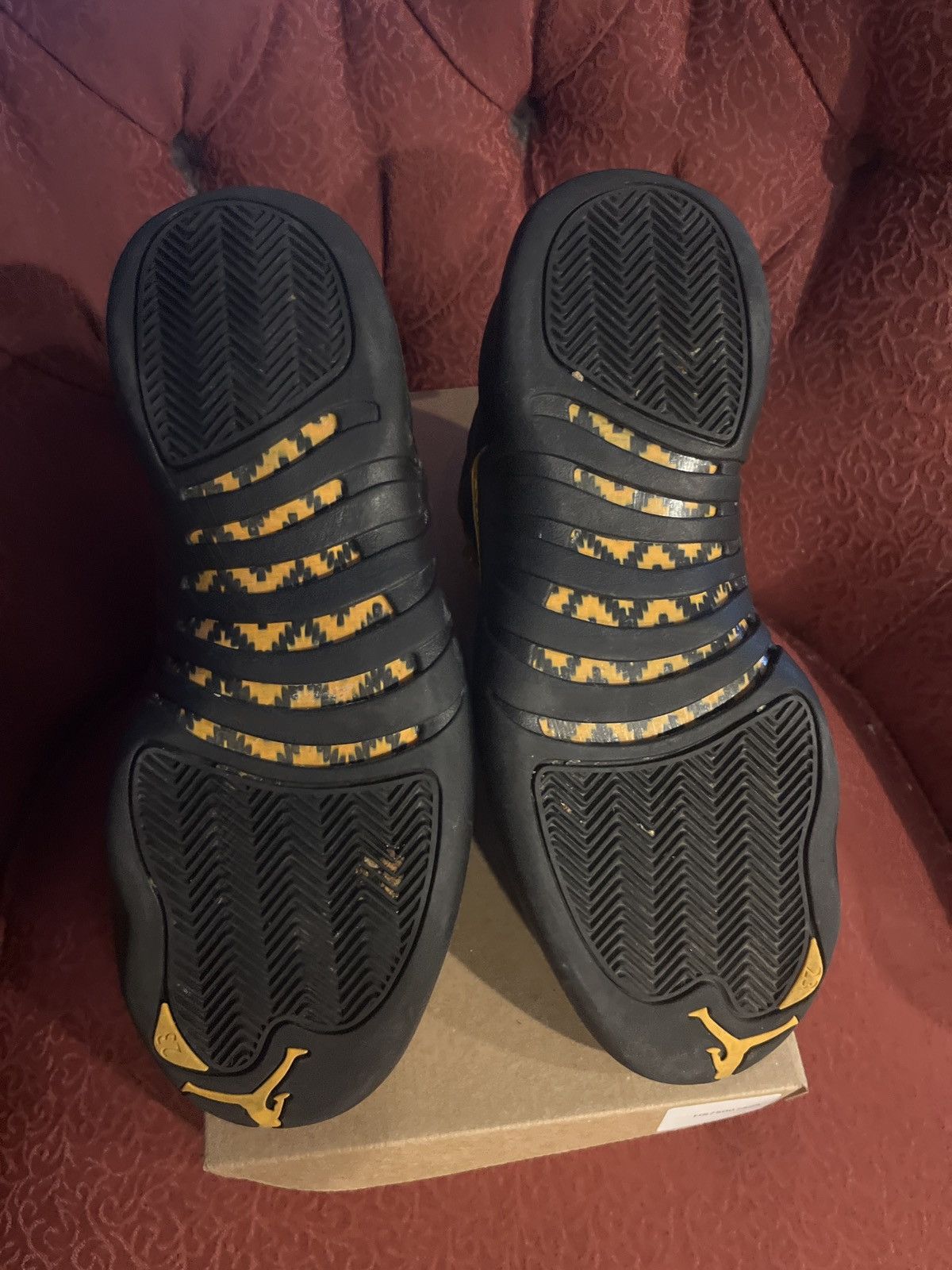 Jordan Brand × Nike Black Taxi Jordan 12 Size US 9 / EU 42 - 5 Thumbnail