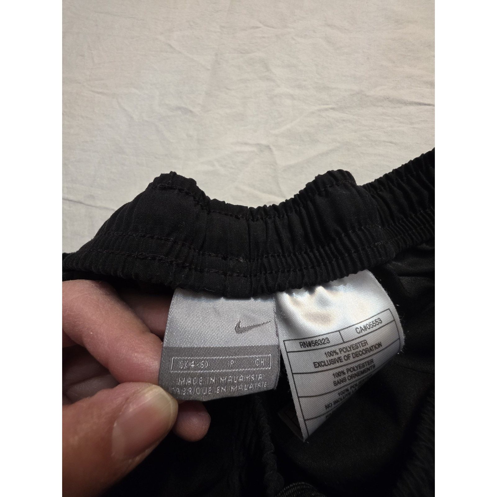 Nike Nike Size Small Men's Black with White Stripe Joggers Size US 30 / EU 46 - 3 Thumbnail