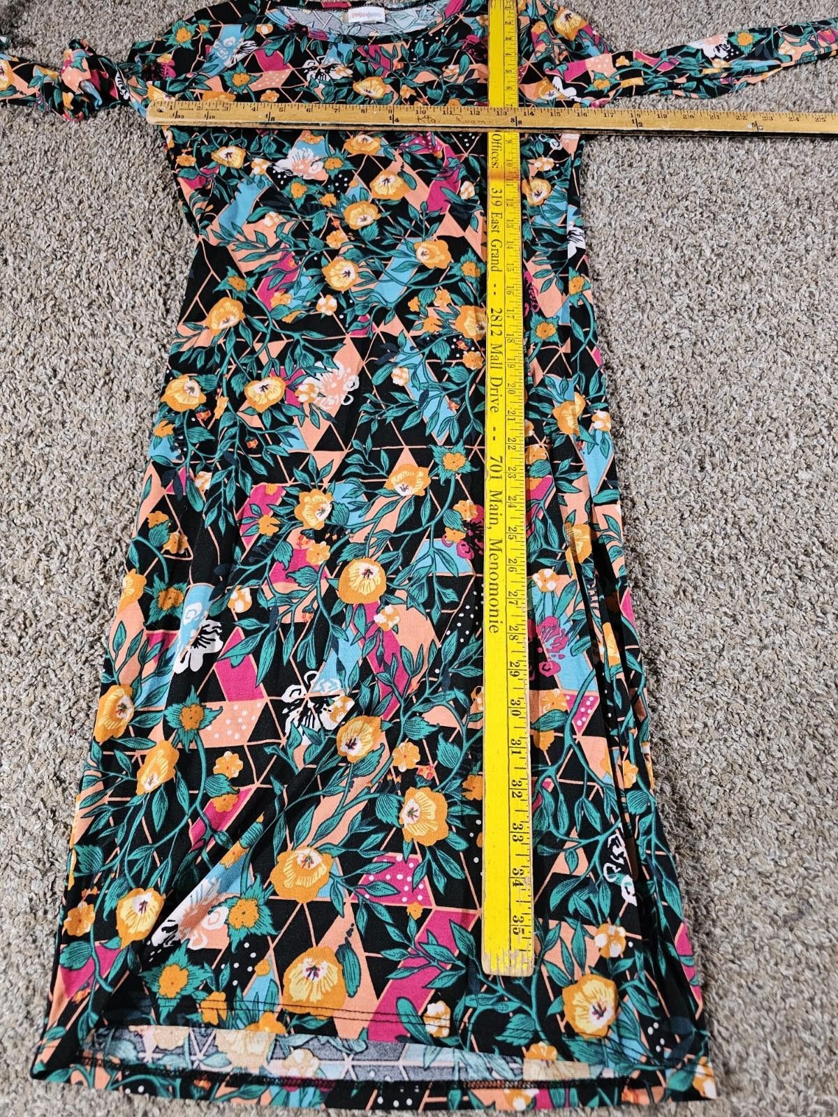 Other Lularoe Argyle Floral Dress XS Size XS / US 0-2 / IT 36-38 - 3 Thumbnail