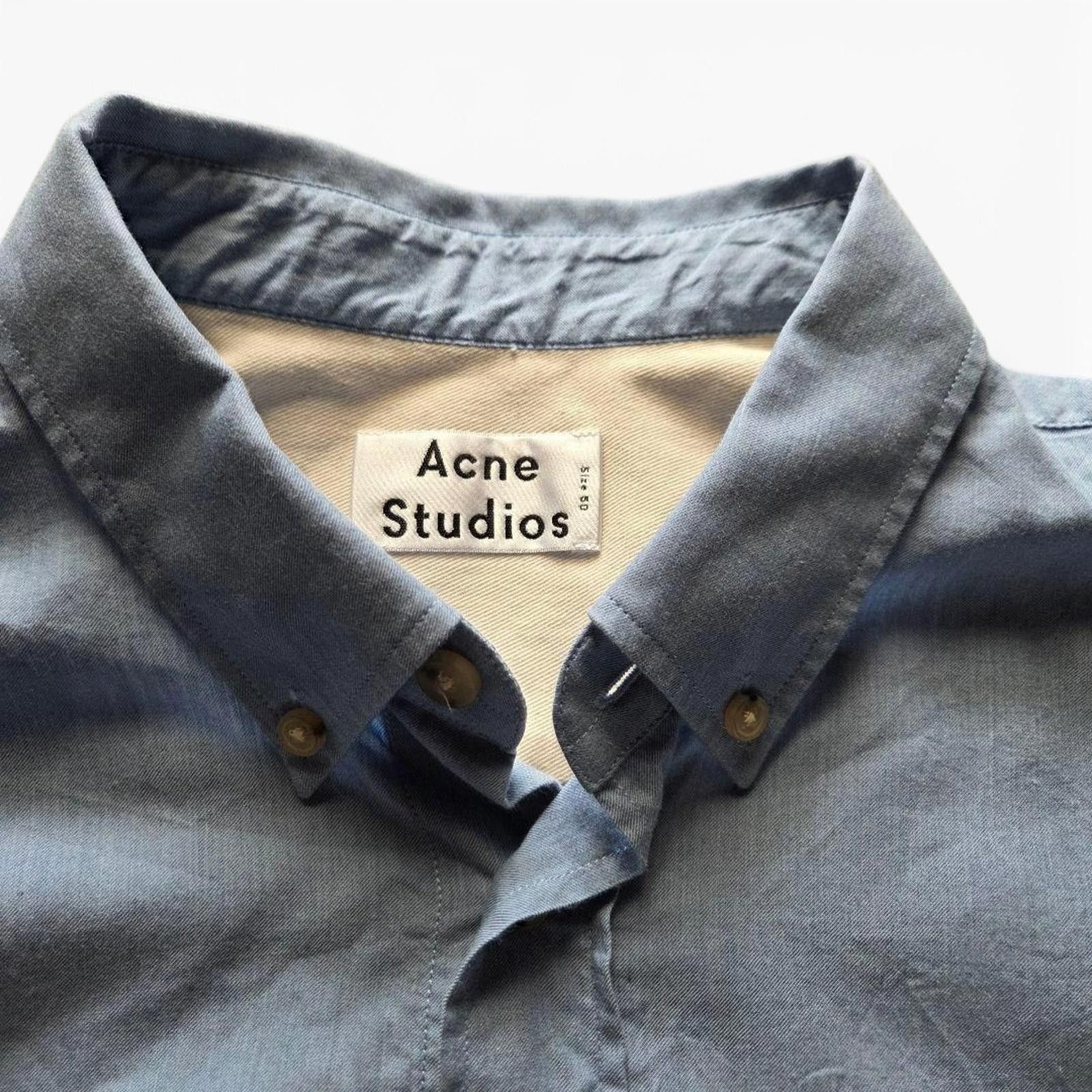 Acne Studios Acne Studios - Light Blue Button-Up Shirt Size US M / EU 48-50 / 2 - 3 Thumbnail
