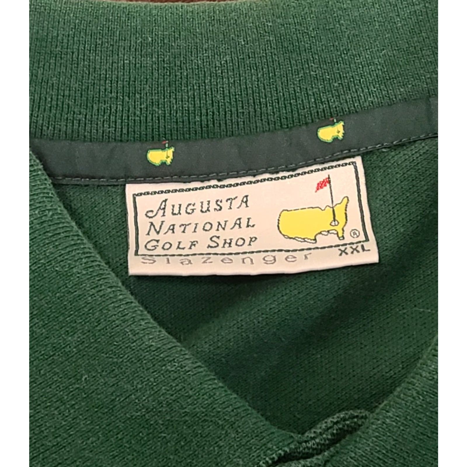 Vintage Slazenger Polo Shirt Mens 2XL Green Masters Augusta National Golf Shop Size US XXL / EU 58 / 5 - 3 Thumbnail