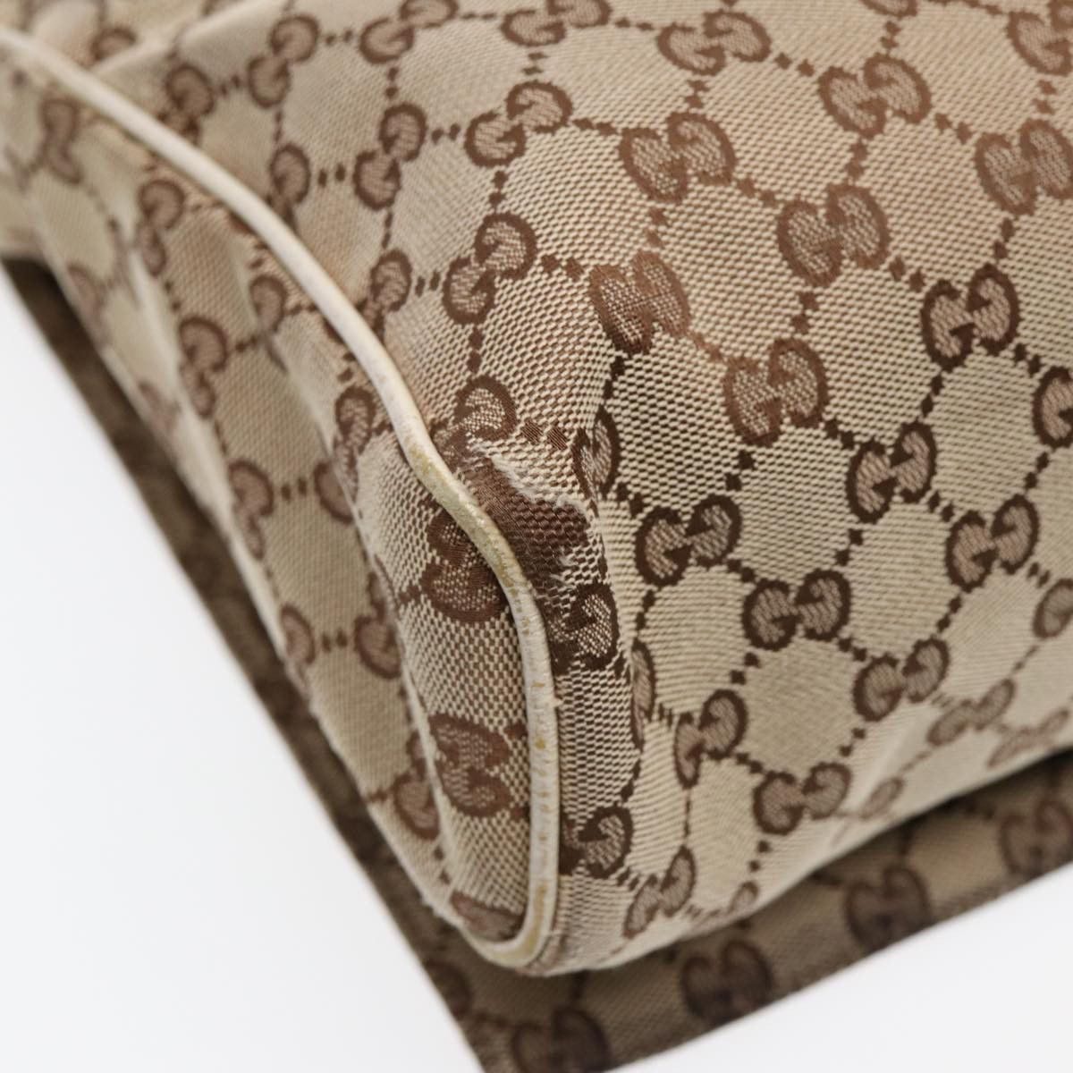 Gucci GUCCI GG Canvas Shoulder Bag Beige Silver Size ONE SIZE - 9 Thumbnail