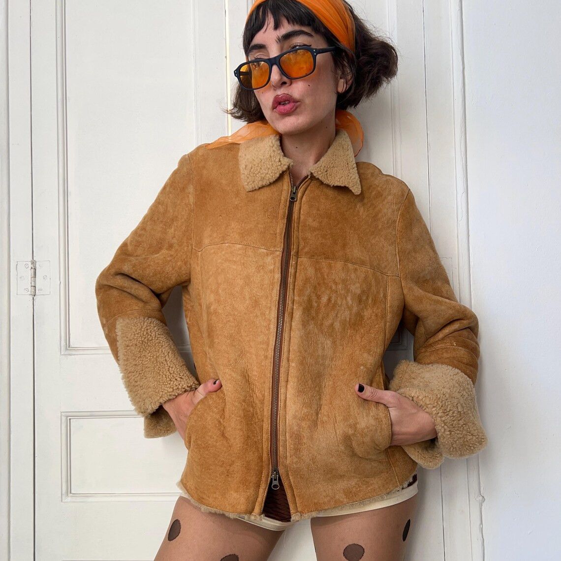 Lambskin Shearling Jacket Coat