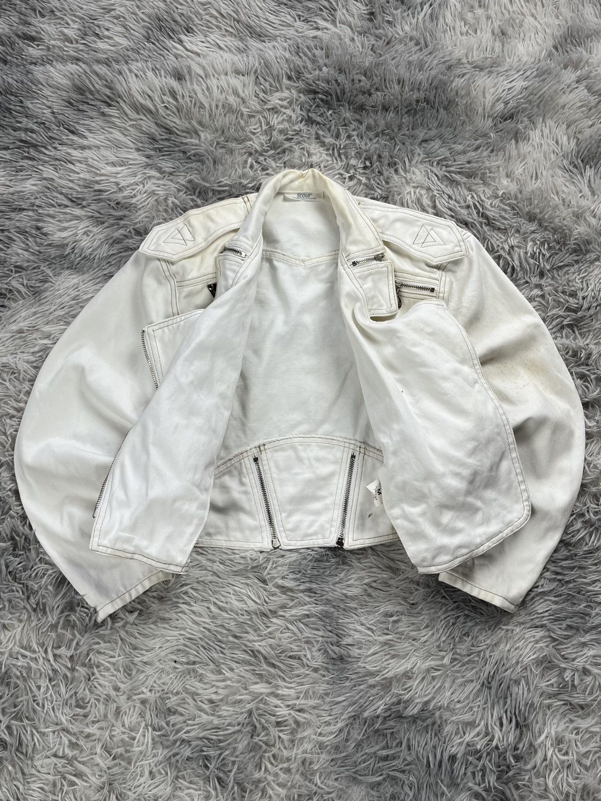 Japanese Brand Vintage Scour Crop Denim Jacket Size M / US 6-8 / IT 42-44 - 10 Thumbnail
