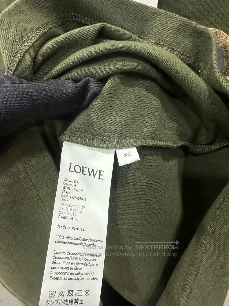 Loewe Loewe Olive green gem logo printed T-shirt Size XS / US 0-2 / IT 36-38 - 6 Thumbnail