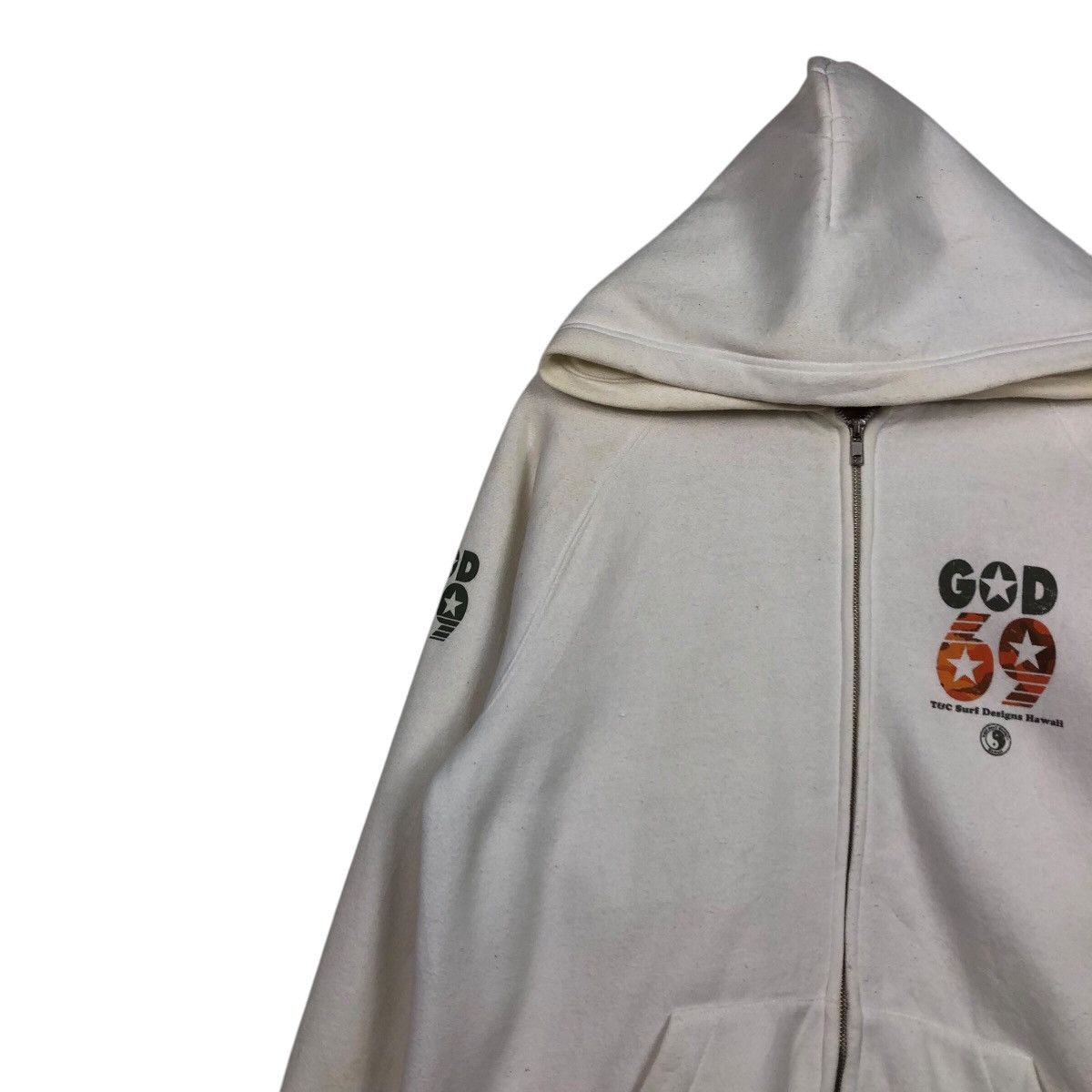 Japanese Brand T&C Surf Designs “GOD 69” Camo Star Graphic Rare Hawaii Era Size US L / EU 52-54 / 3 - 8 Thumbnail