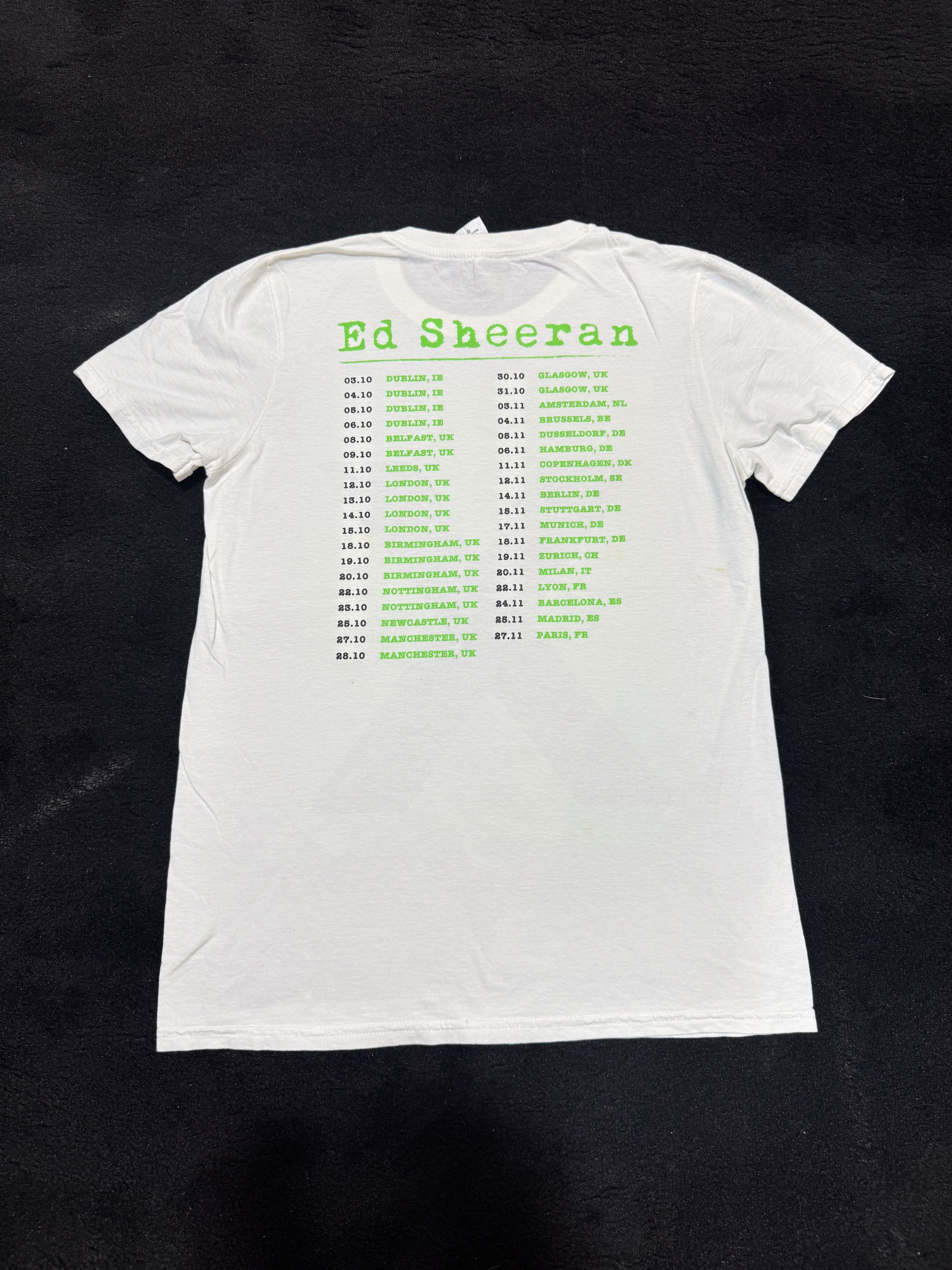 Band Tees Ed Sheeren Europe X World Tour T shirt Size US S / EU 44-46 / 1 - 2 Thumbnail