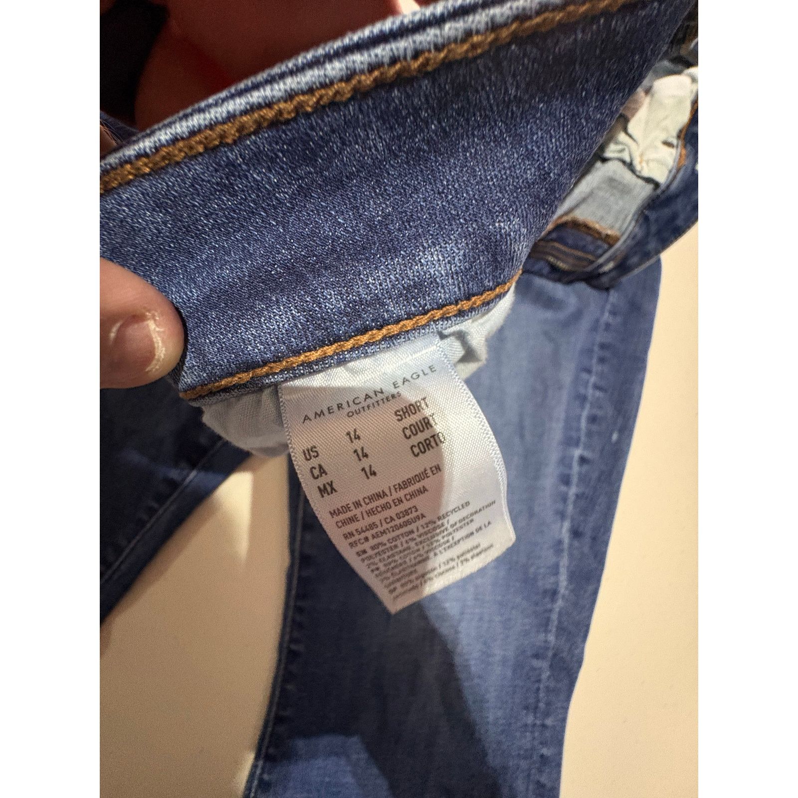American Eagle Outfitters American Eagle Womens 14 Next Level Stretch Bootcut Jeans Size 36" / US 14 / IT 50 - 5 Thumbnail