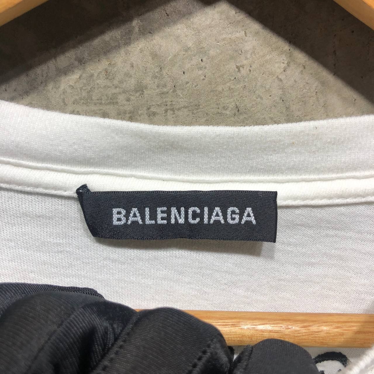 Balenciaga Balenciaga Logo Tattoo Embroidered tee Size US L / EU 52-54 / 3 - 7 Thumbnail