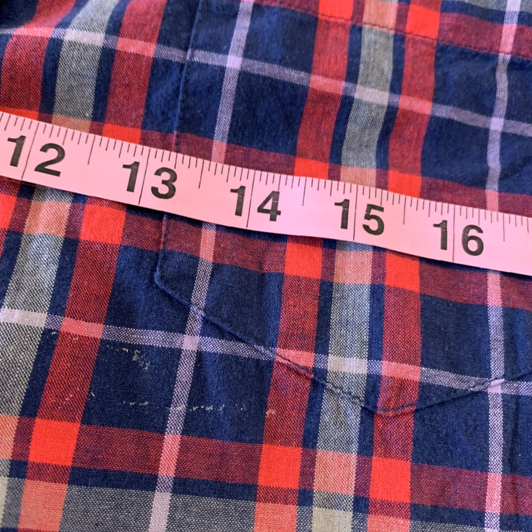 J.Crew J. Crew Boy Fit Long Sleeve Plaid Shirt Women L Blue Red Button-Up Col﻿or: Blue Size L / US 10 / IT 46 - 5 Thumbnail