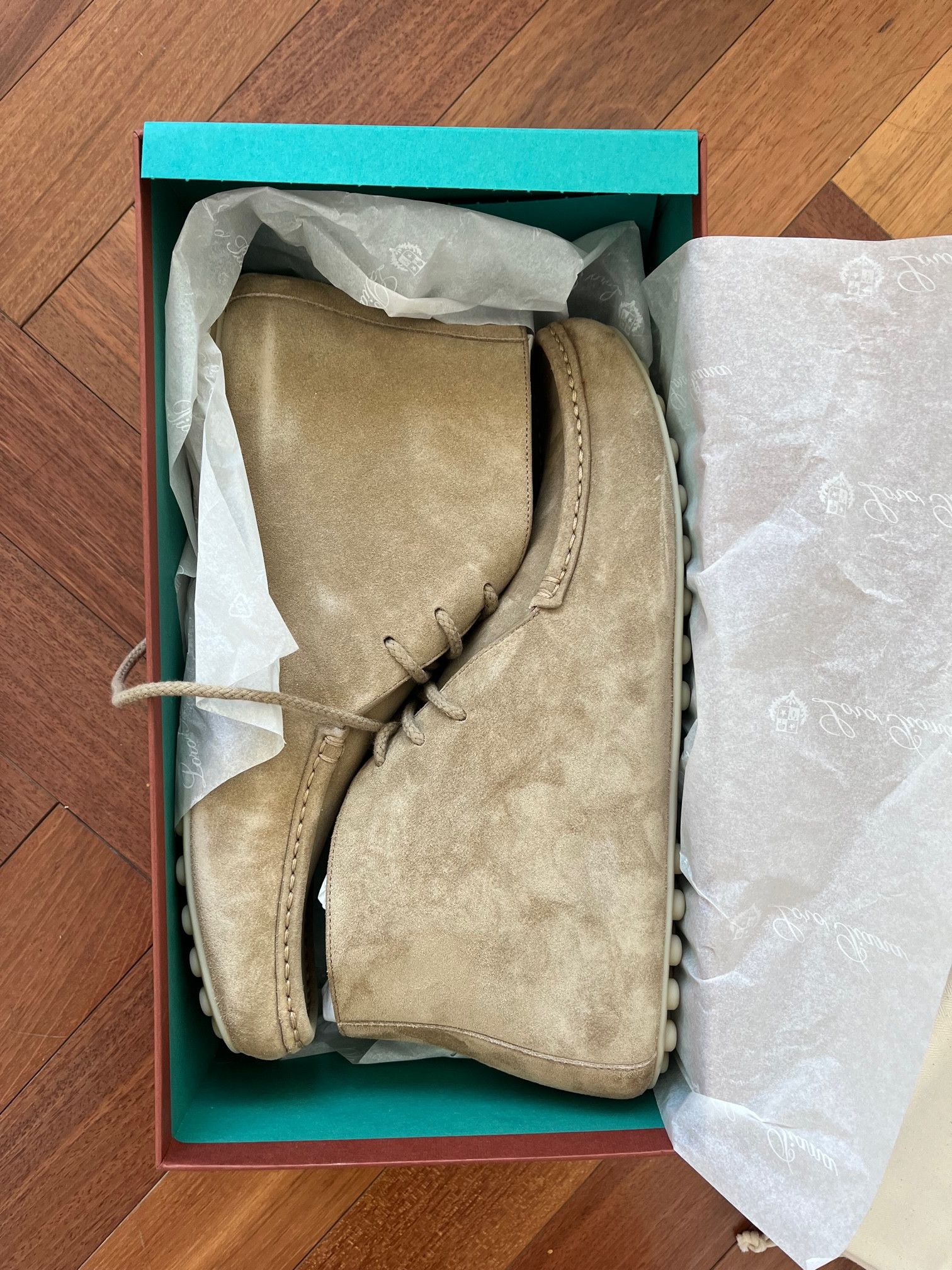 Loro Piana Loro Piana Dot Sole Suede Moccasin Boots Size US 12 / EU 45 - 2 Thumbnail