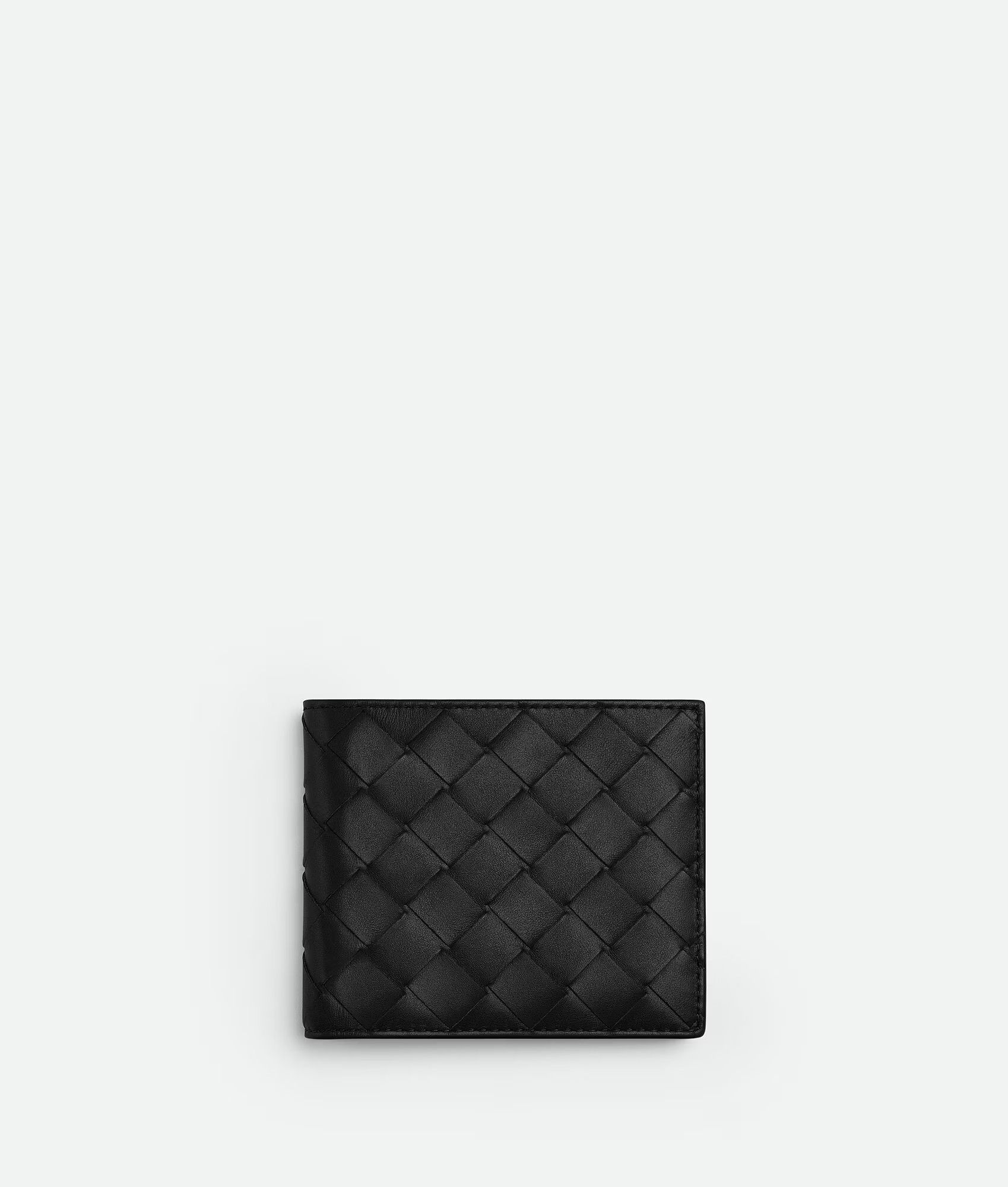 o1lf3ng10525 Size: OS / Intrecciato Bi-Fold Wallet in Black