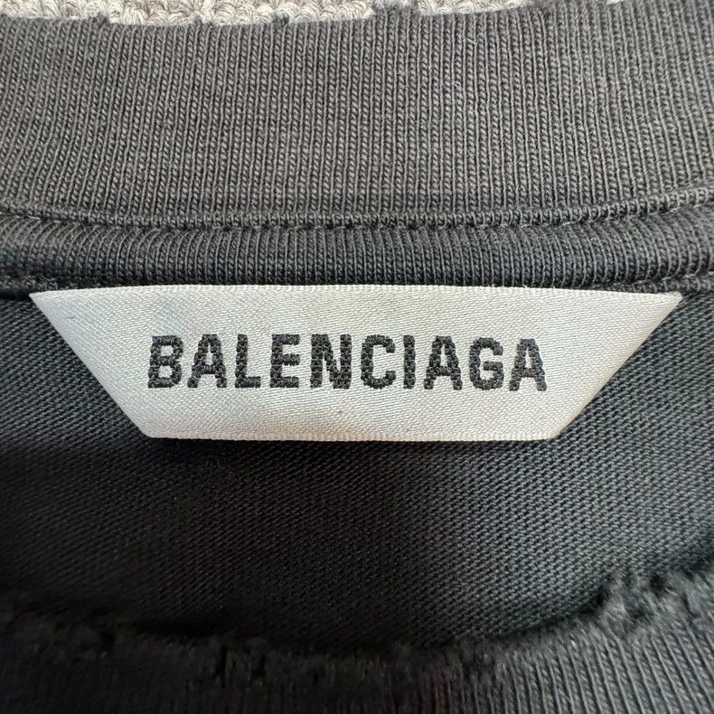 Balenciaga Balenciaga Castle print black long-sleeved T-shirt with ol Size US M / EU 48-50 / 2 - 8 Thumbnail