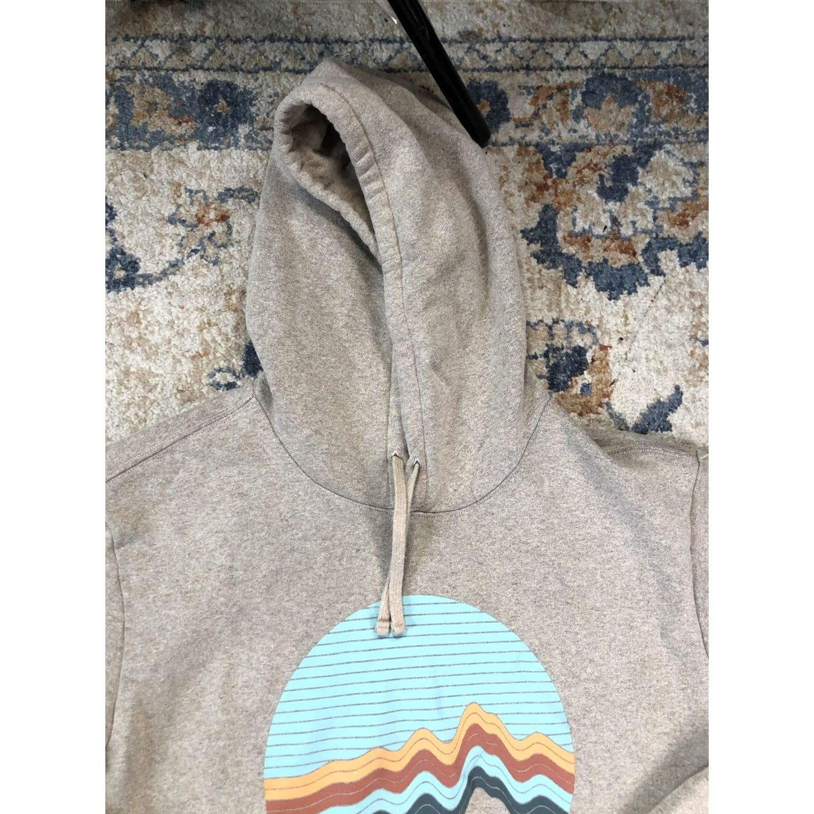 Patagonia Patagonia Hoodie Mens XL Beige Geologers Graphic Logo Fleece Pullover with Kangaroo Pocket (Hooded) Holiday Fall Casual Outdoor Size US XL / EU 56 / 4 - 2 Thumbnail