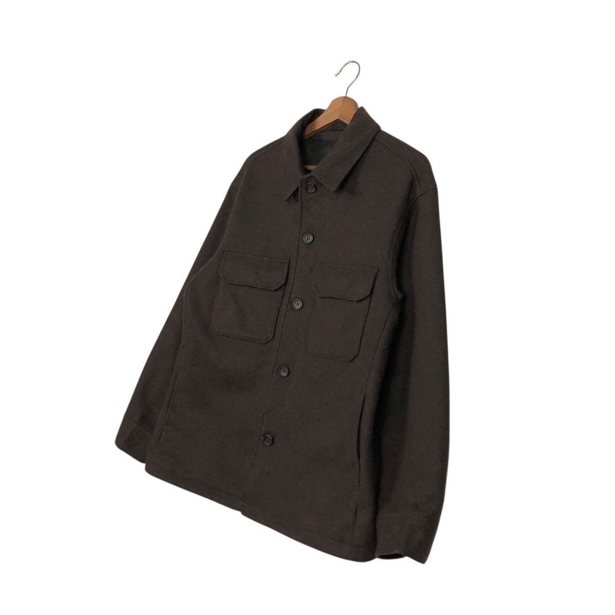 Japanese Brand Vintage Uniqlo Dark Brown Work Jacket Utility Issey Miyake Size US M / EU 48-50 / 2 - 3 Thumbnail