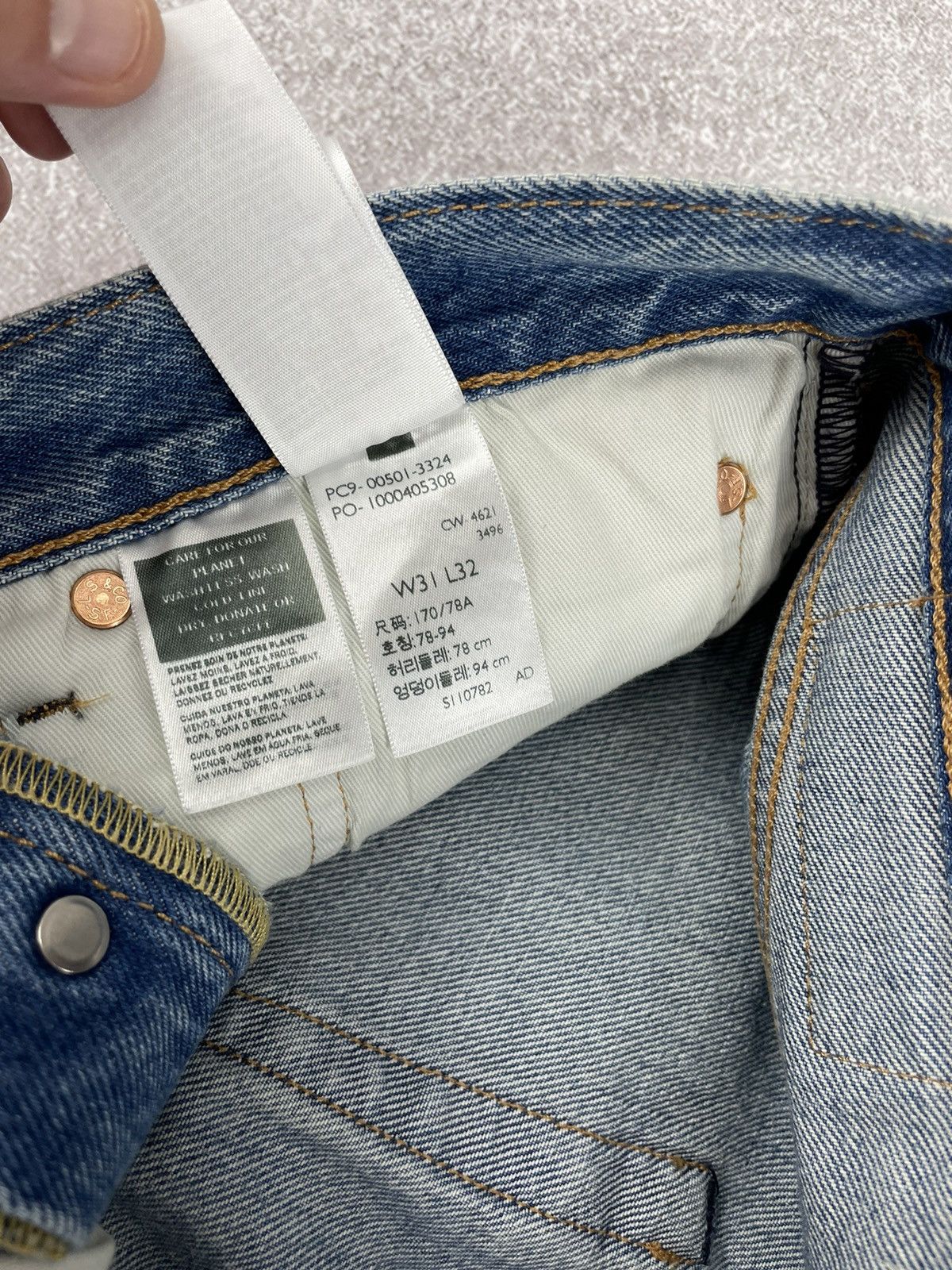 Levi's × Levi's Made & Crafted Levi’s Distressed Faded Denim Jeans 31x32 Size US 31 - 14 Thumbnail