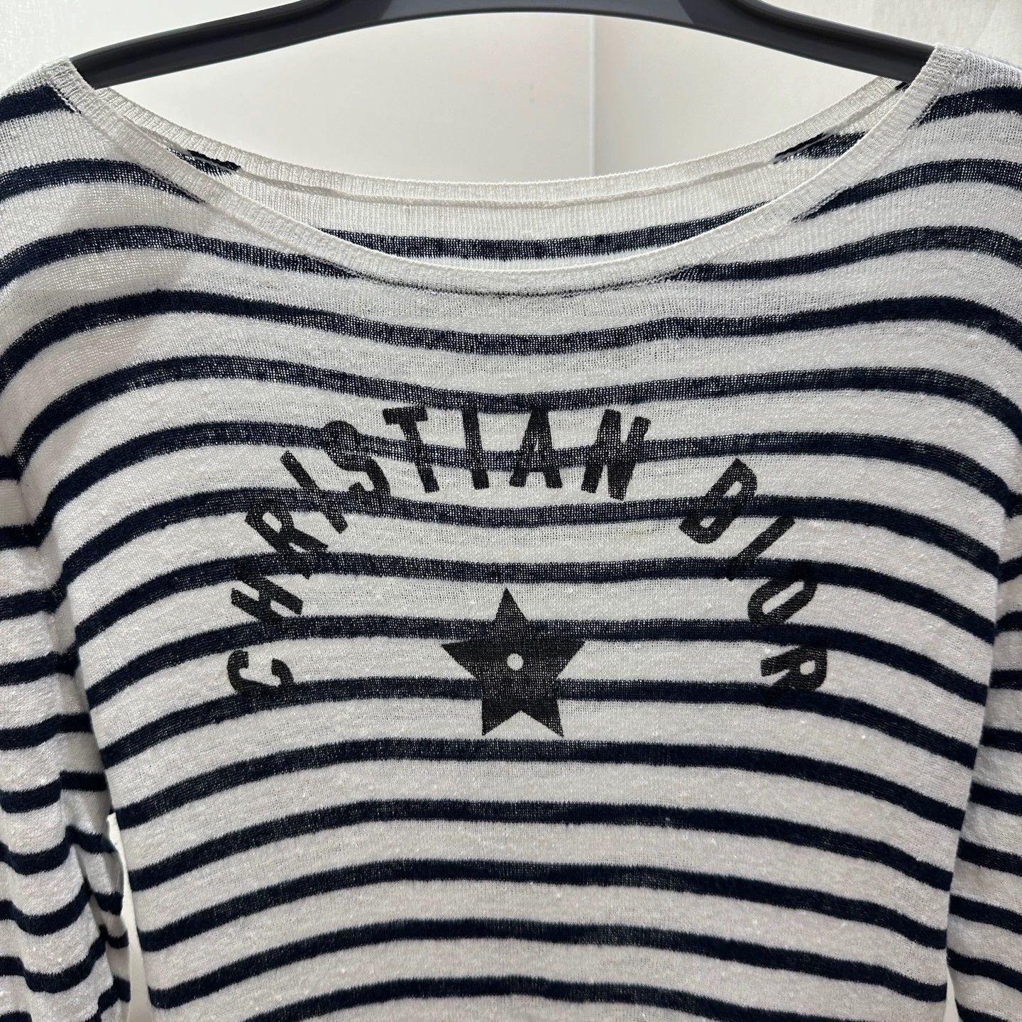 Christian Dior Monsieur Christian Dior 25 EA Striped Star Logo Linen LS 36 Size XS / US 0-2 / IT 36-38 - 5 Thumbnail