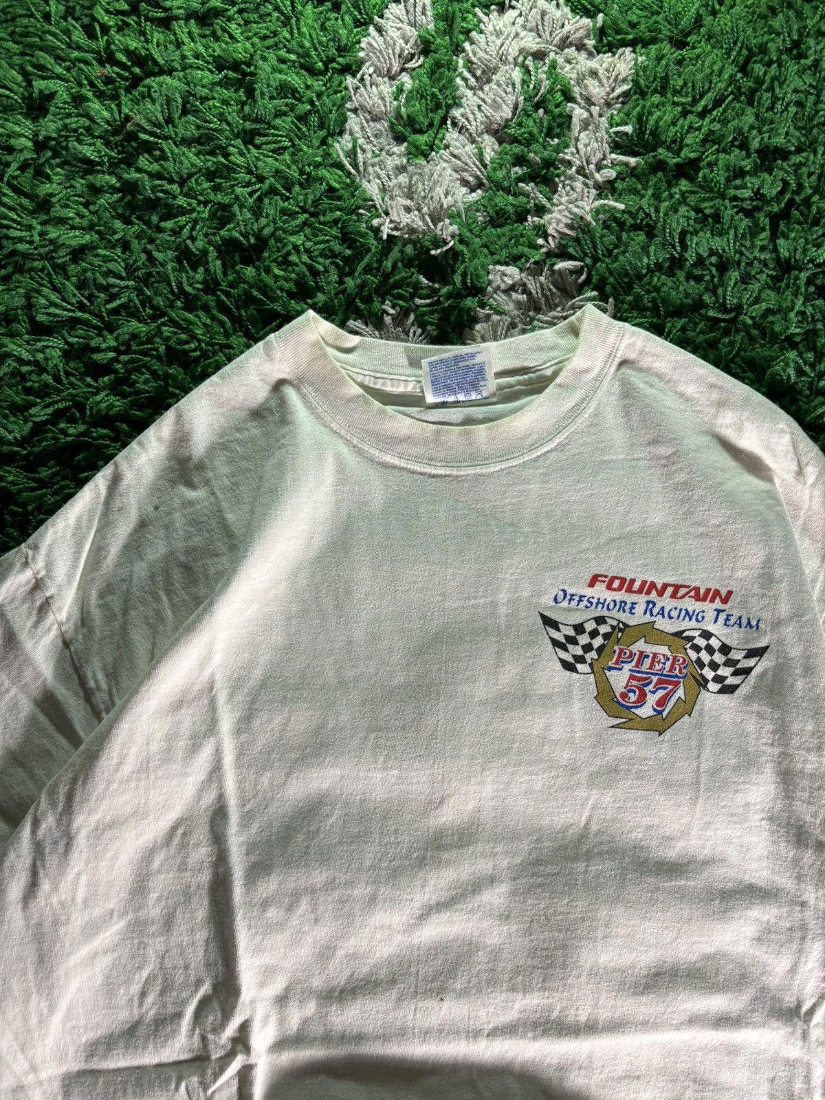 Hanes Vintage Hanes Pier 57 Fountain Offshore Racing Team Tee Size US L / EU 52-54 / 3 - 3 Thumbnail