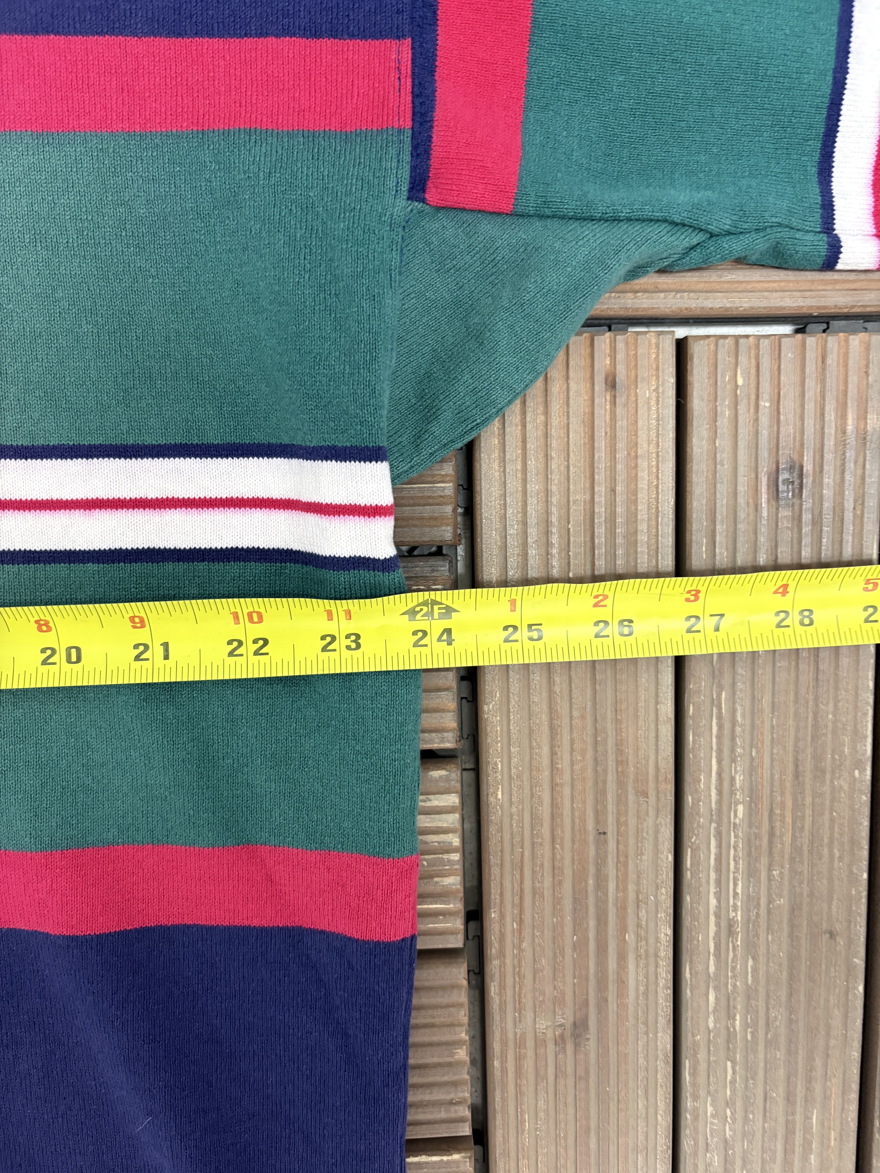Eddie Bauer Eddie Bauer Striped Vintage Blue Hoodie Sweater Size US M / EU 48-50 / 2 - 7 Thumbnail