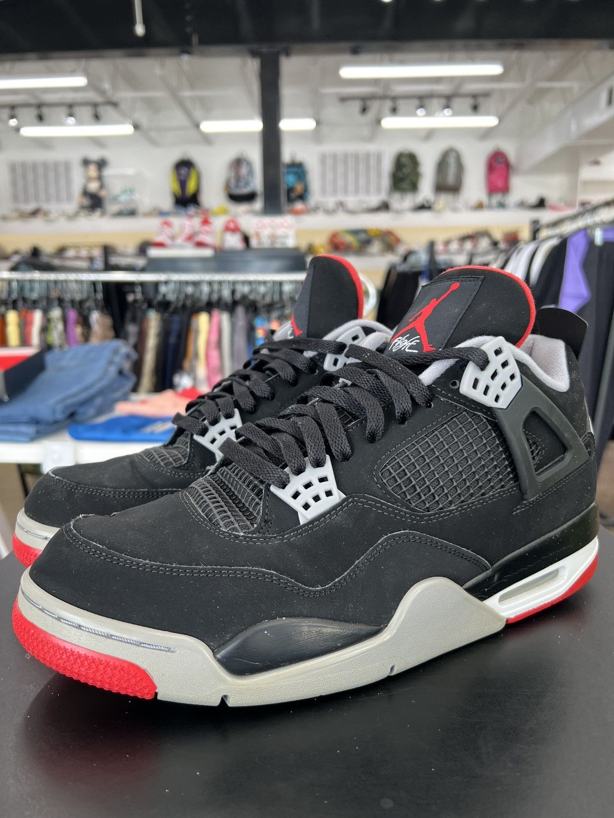 Jordan Brand Air Jordan 4 Bred Sz. 12 (2019) Size US 12 / EU 45 - 1 Thumbnail