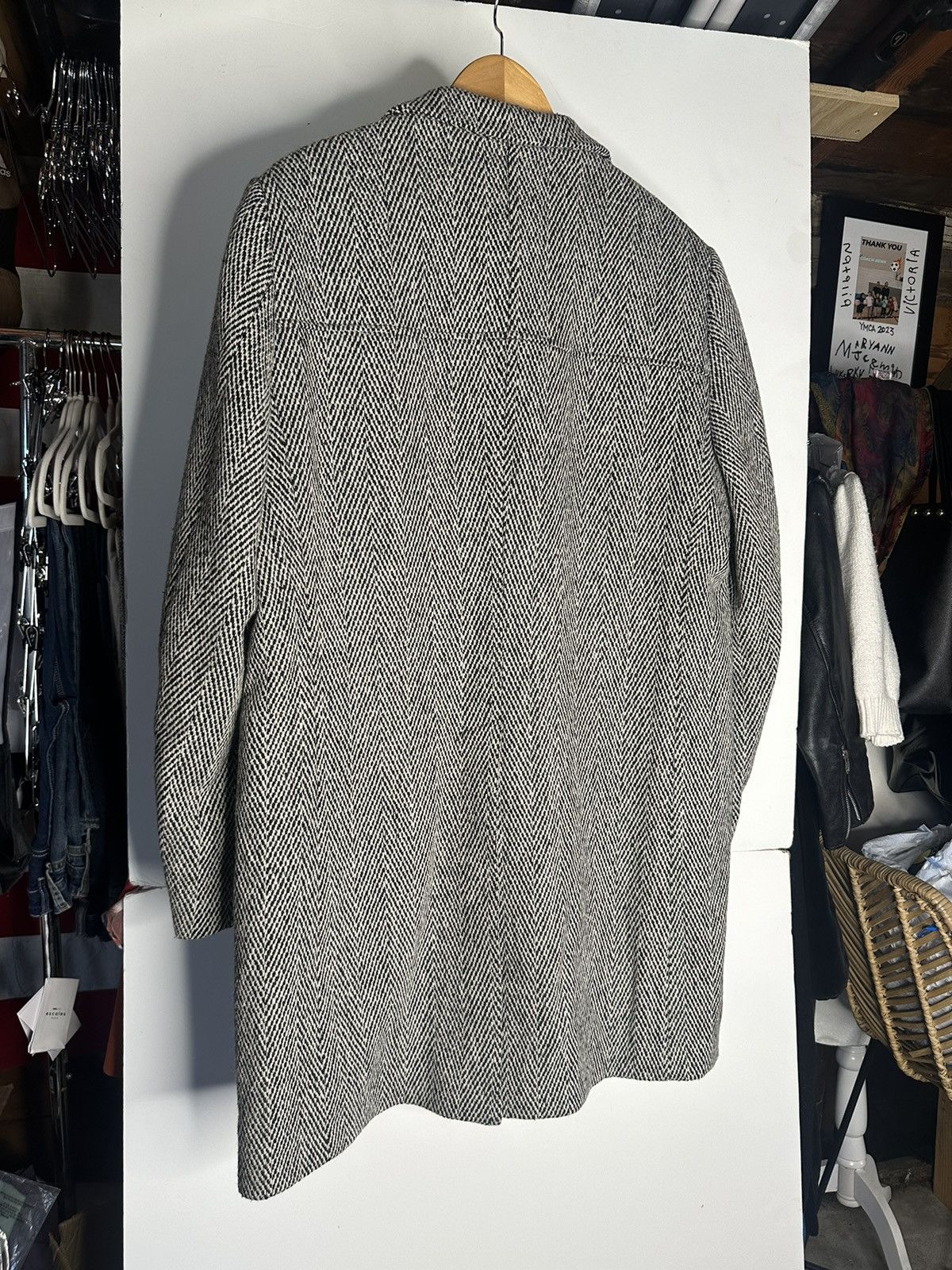 Etudes Etudes single breastedtweed overcoat Size US L / EU 52-54 / 3 - 5 Thumbnail
