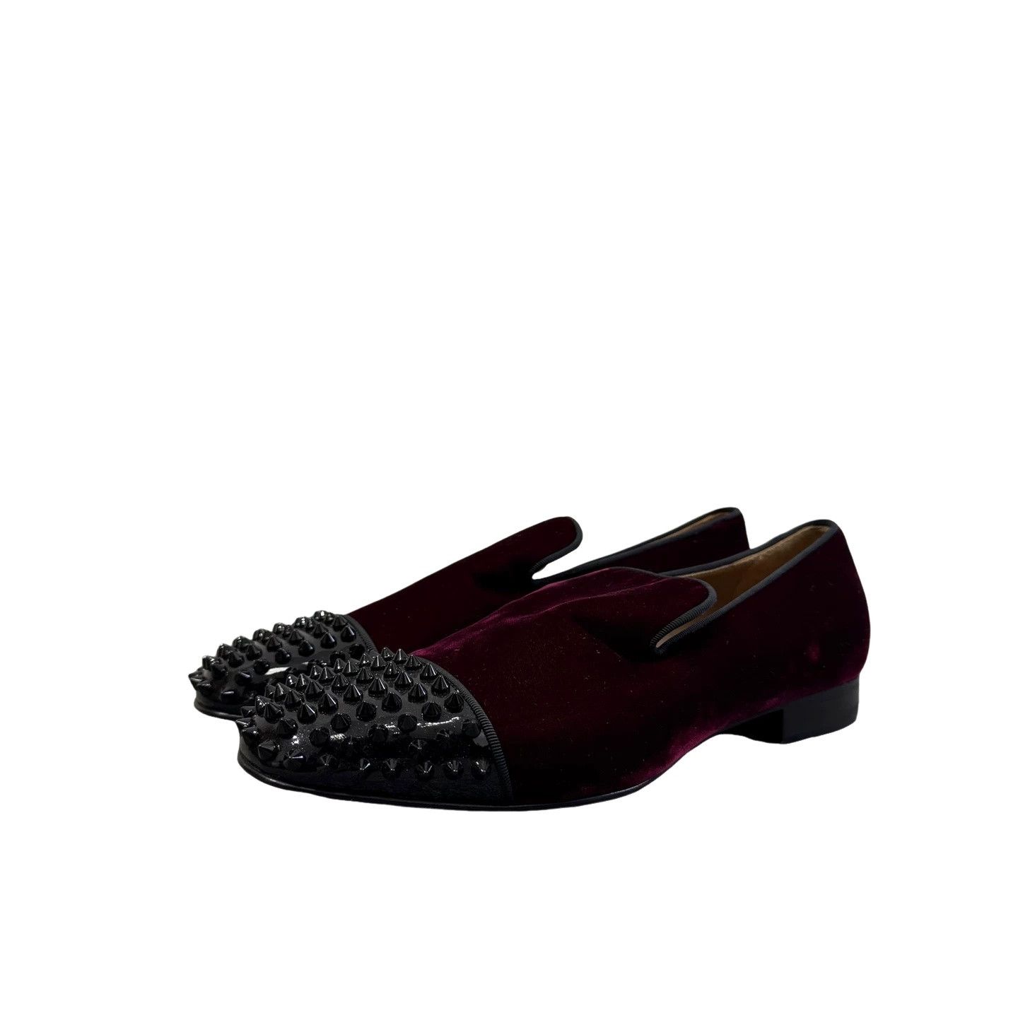 Christian Louboutin Christian Louboutin Studded Velvet Loafers EU 40.5 Size US 7.5 / EU 40-41 - 1 Thumbnail