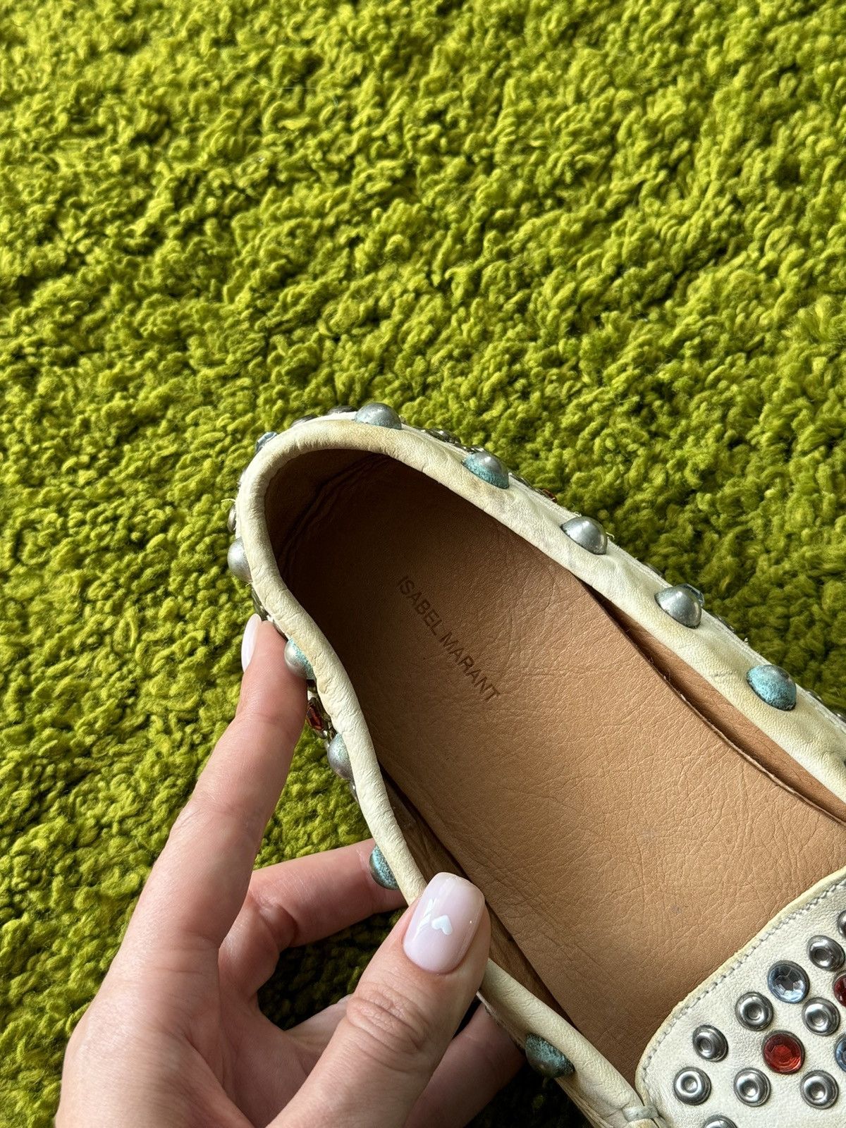 Designer × Isabel Marant × Isabel Marant Etoile Isabel Marant S/S 2013 rhinestones all around loafers shoes Size US 8 / IT 38 - 4 Thumbnail