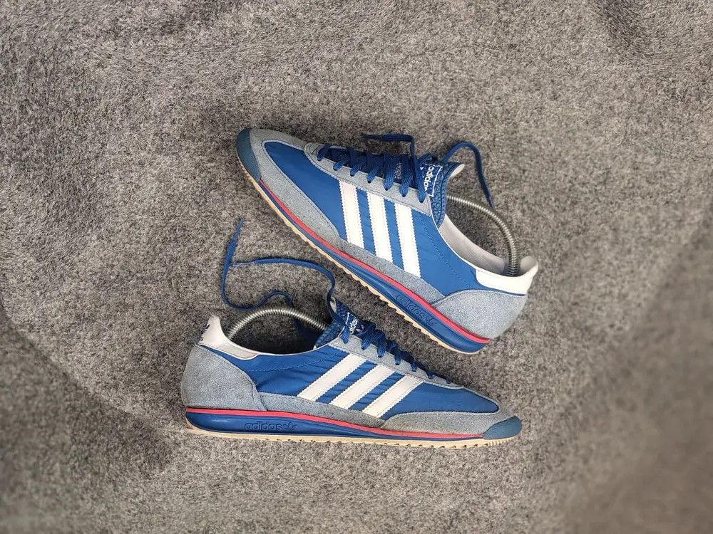 Adidas Vintage Adidas Originals SL 72 Blue Sneakers Y2K Style Shoes Size US 9.5 / EU 42-43 - 1 Thumbnail