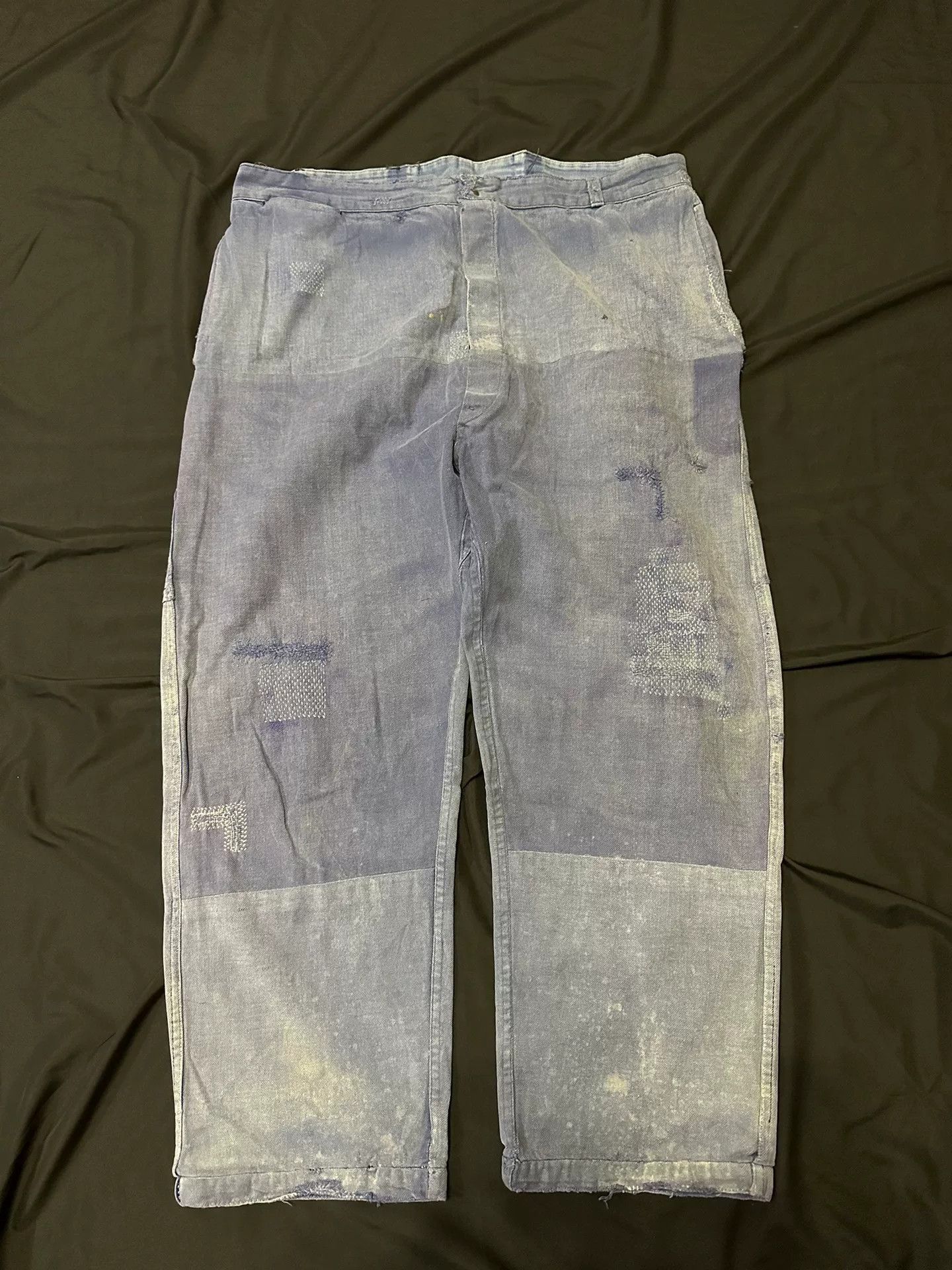 Vintage vintage french workwear boro pants Size US 34 / EU 50 - 1 Thumbnail