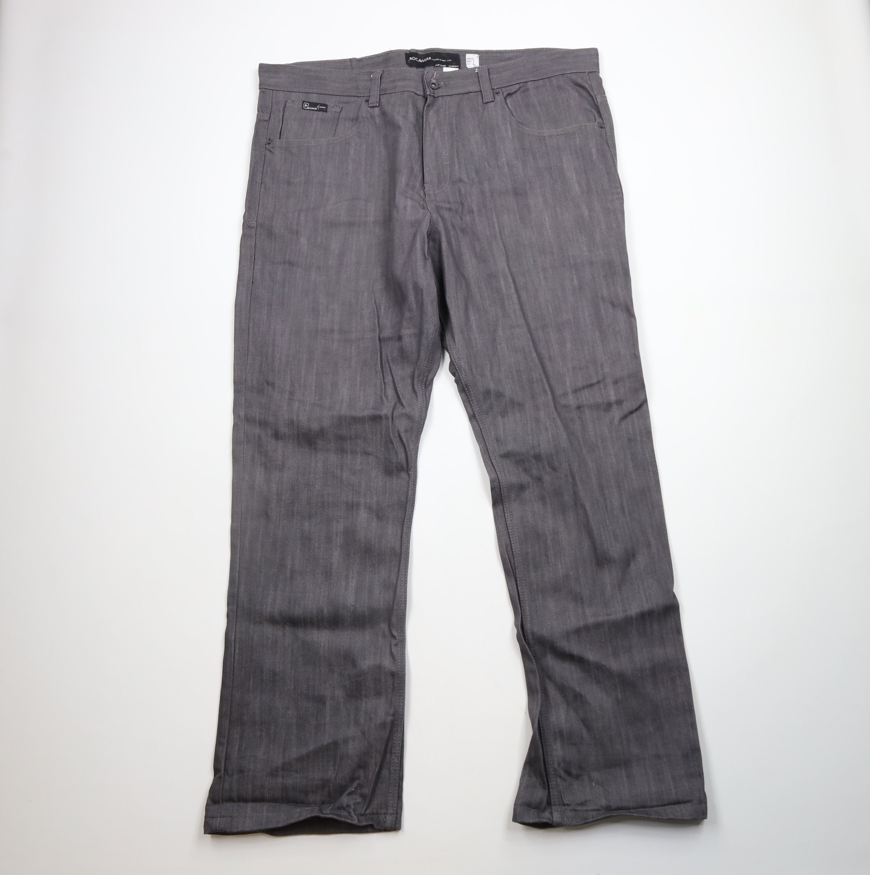 Rocawear × Vintage Vintage Rocawear Fit Wide Leg Denim Jeans Gray Cotton Size US 42 / EU 58 - 1 Thumbnail