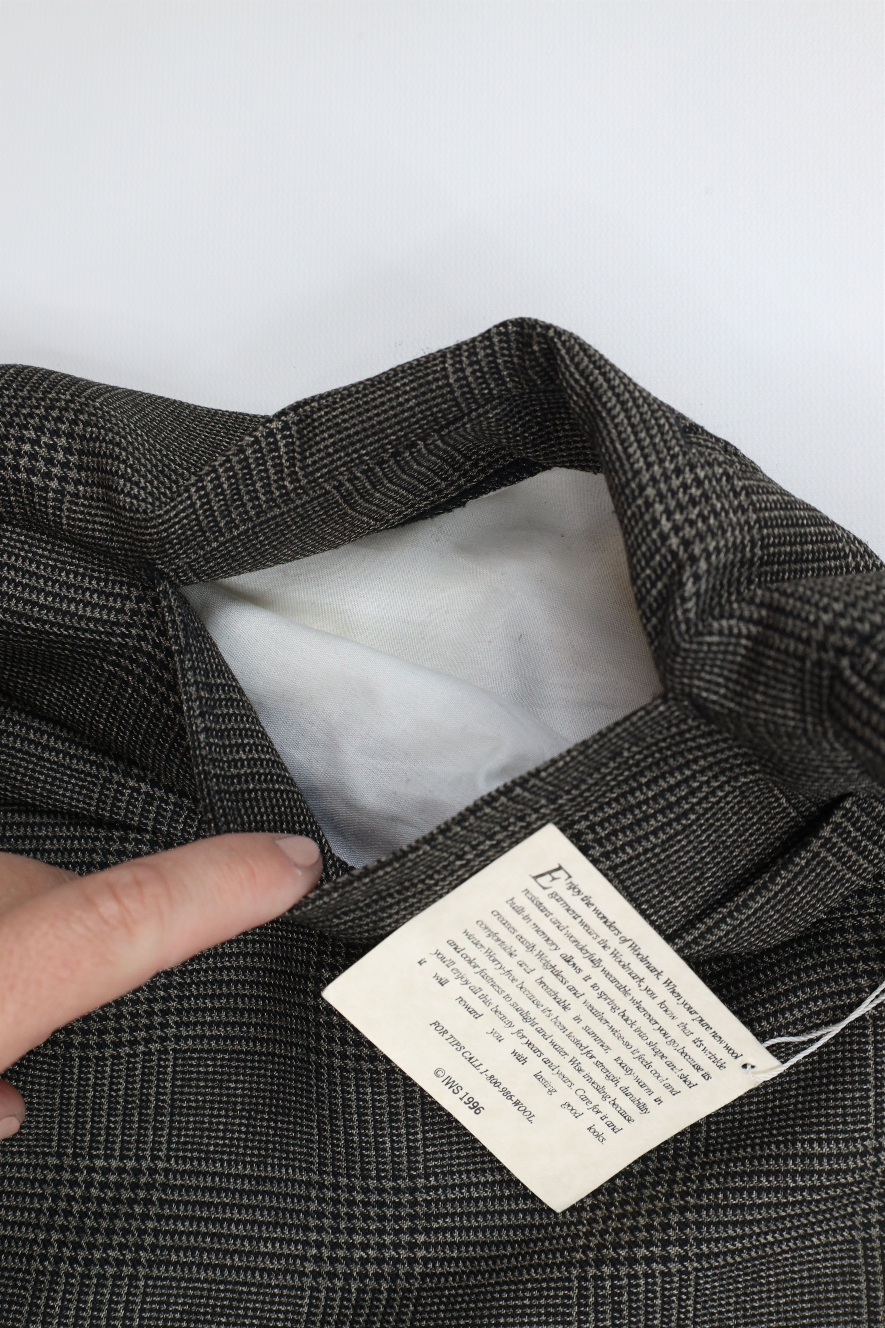 Vintage Deadstock Vintage 90s Streetwear Wide Leg Pants Houndstooth Size US 32 / EU 48 - 8 Thumbnail
