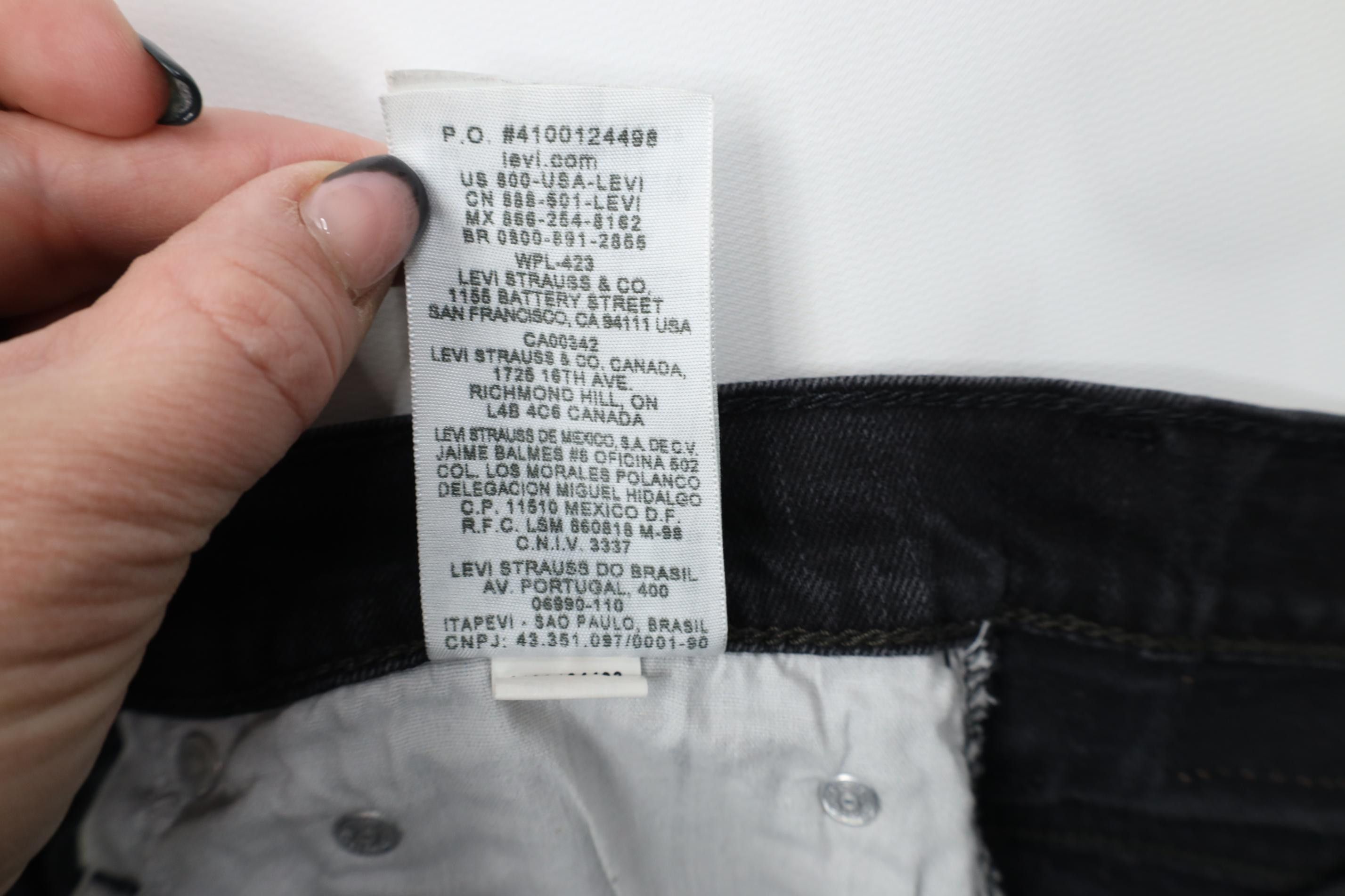Levi's Vintage Y2K Levis 569 Straight Wide Leg Denim Jeans Black Size US 36 / EU 52 - 9 Thumbnail
