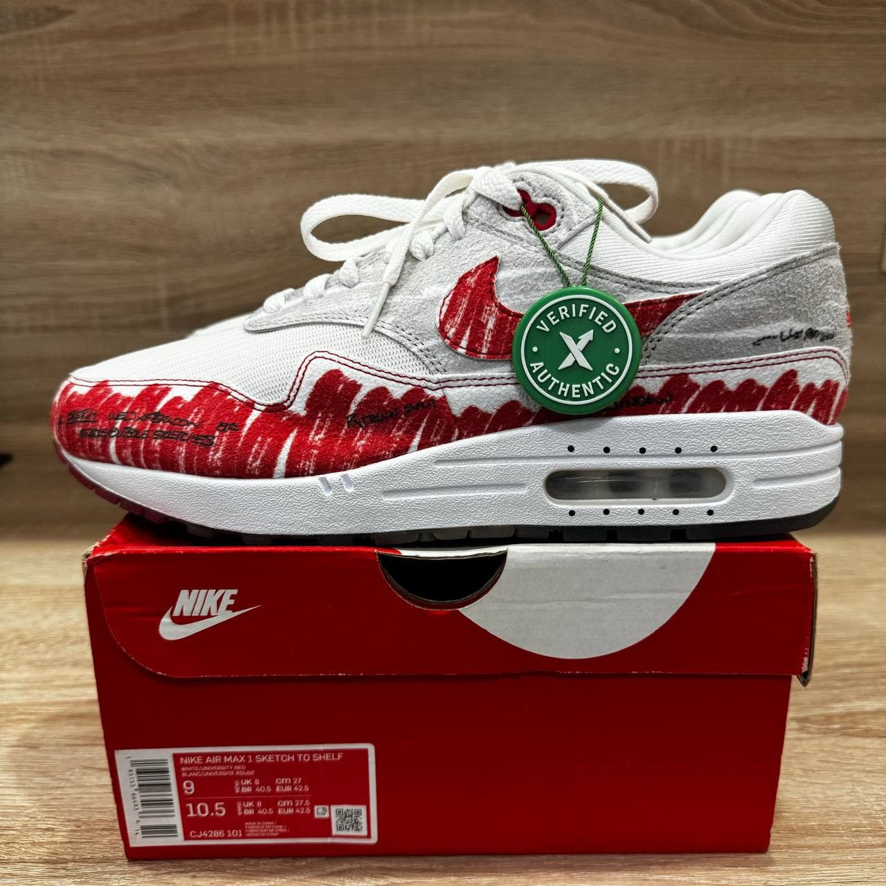 Nike × atmos NikeLab Air Max 1 Sketch Bw Parra Tn Patta ACG Size US 9 / EU 42 - 2 Thumbnail
