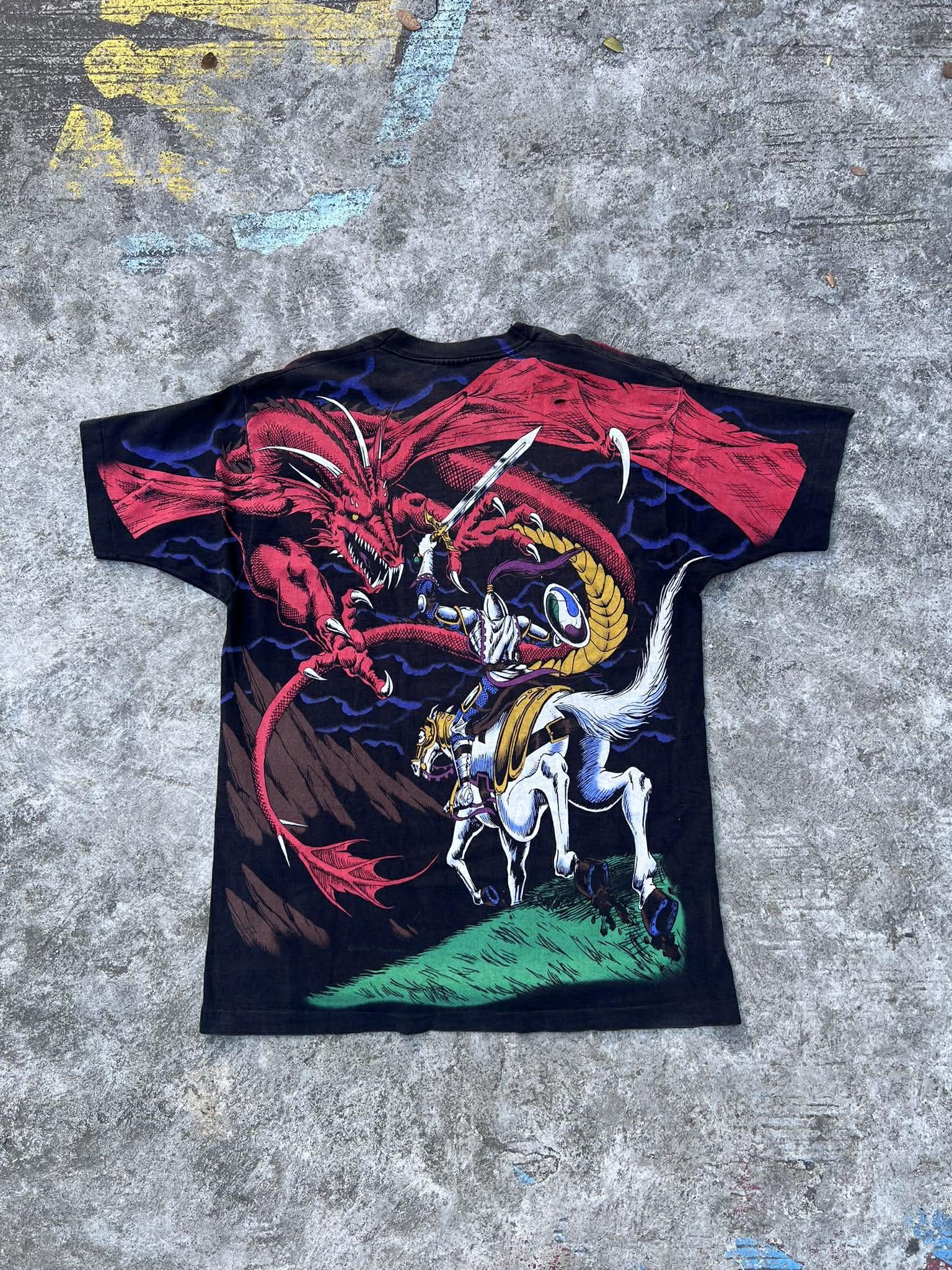 Liquid Blue Vintage 1993 Liquid Blue Dragon vs Knight AOP Tshirt Size US XL / EU 56 / 4 - 2 Thumbnail