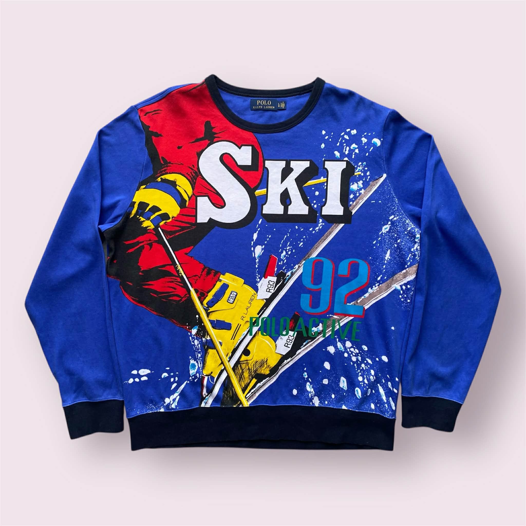 Polo Ralph Lauren Polo Ralph Lauren 1992 Ski Graphic Blend Sweatshirt Size US L / EU 52-54 / 3 - 1 Thumbnail