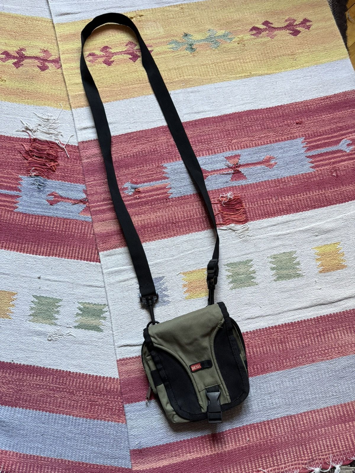Diesel Vintage 90’s Diesel Mini y2k Military Khaki Shoulder Bag Size ONE SIZE - 1 Thumbnail