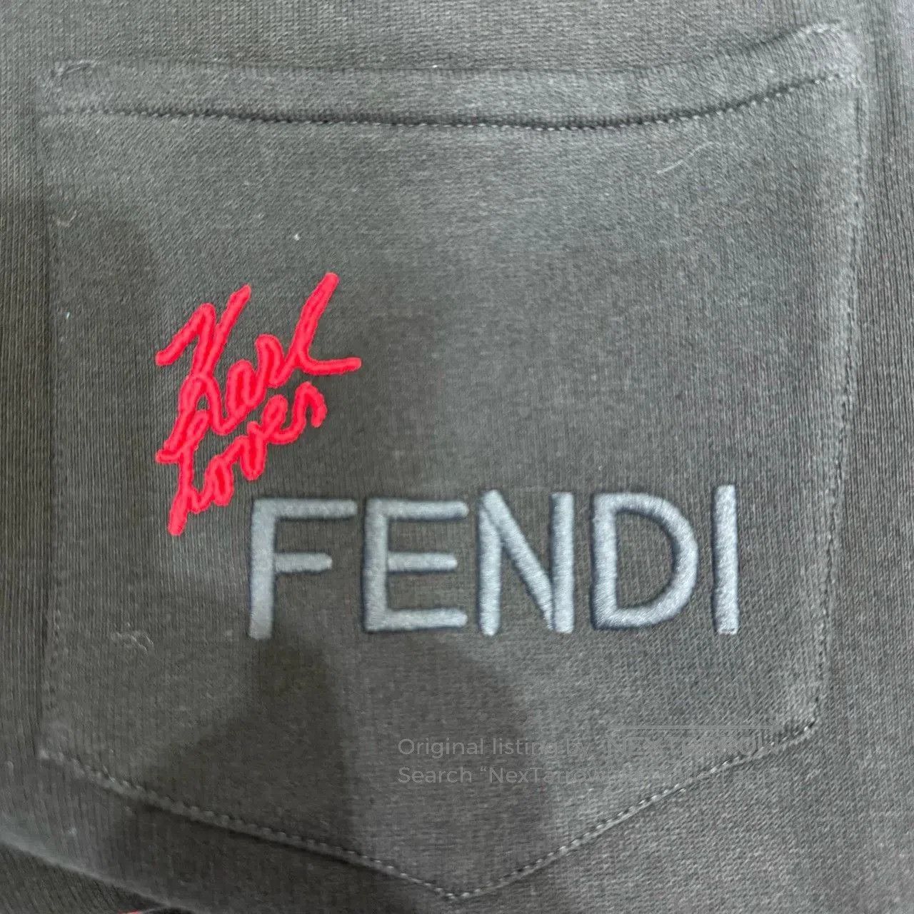 Fendi Fendi Karl Lagerfeld Logo Tape Track Pants. Size US 26 / EU 42 - 4 Thumbnail