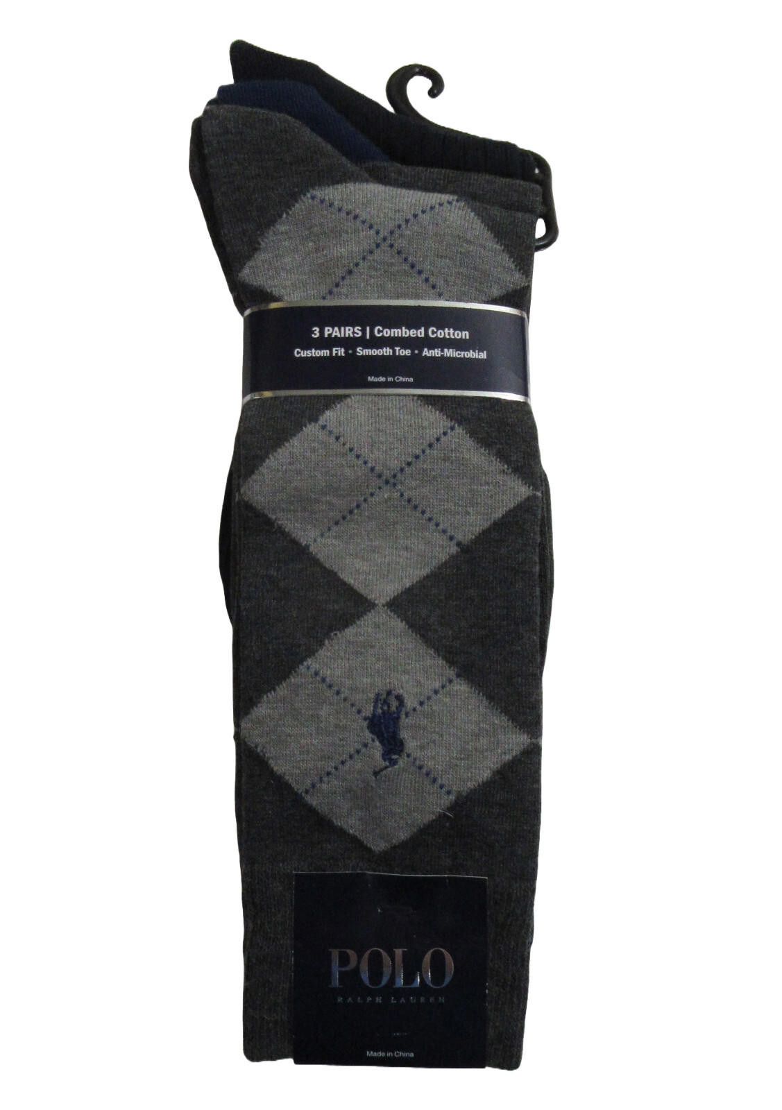 Polo Ralph Lauren Polo Ralph Lauren Mens Trouser Dress Socks 3 pack Size ONE SIZE - 1 Thumbnail