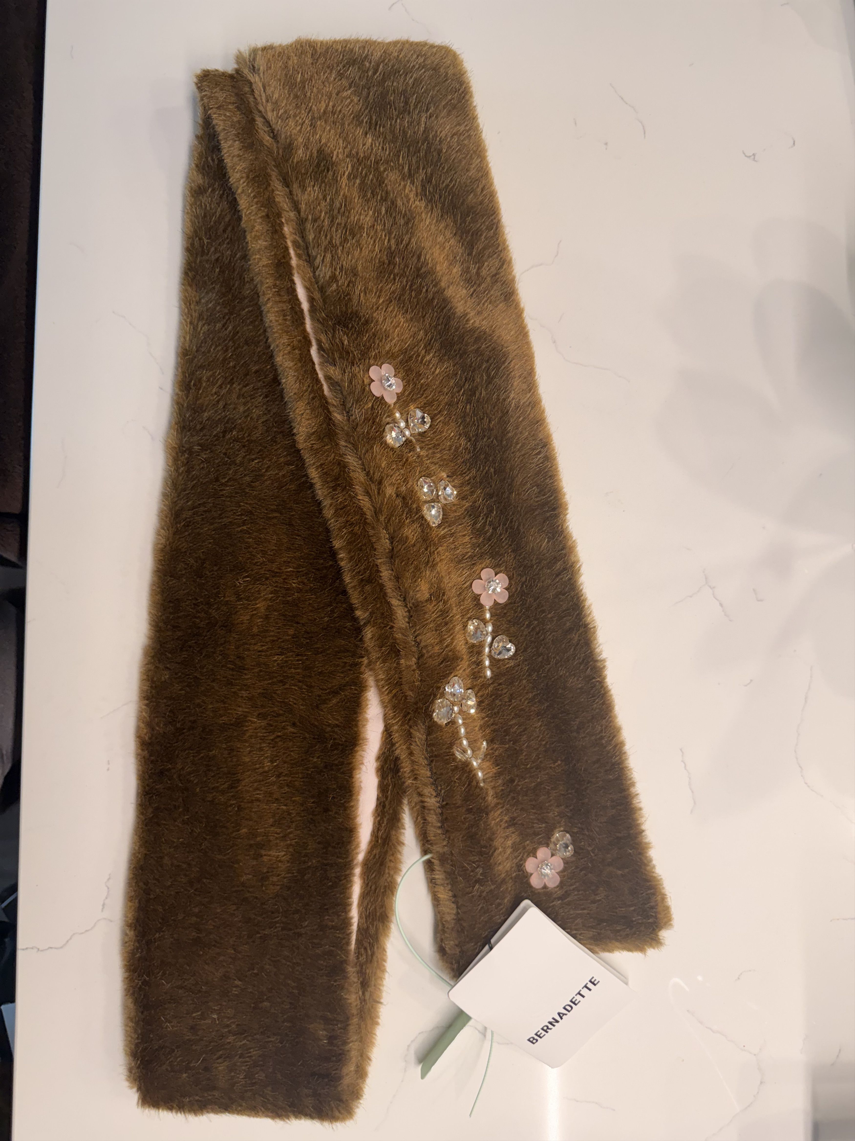 BERNADETTE Hood Mimi embroidered and scarf jean embroidered Size ONE SIZE - 1 Thumbnail