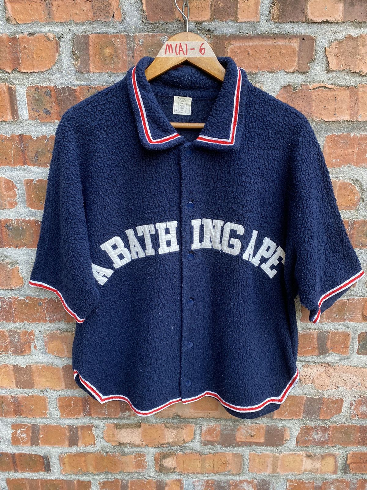 Bape 1990s OG Bape fleece boa game shirt Size US L / EU 52-54 / 3 - 2 Thumbnail