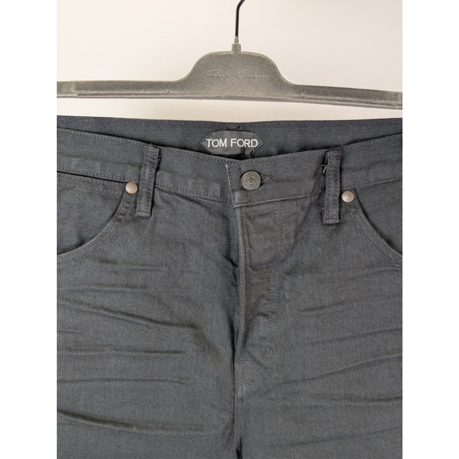 Tom Ford o1rshd1 Tapered Fit Denim Jeans in Black Size US 34 / EU 50 - 8 Thumbnail