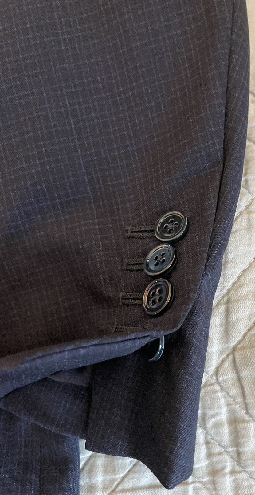 Isaia Tropical Weight Wool Suit Size 46L - 4 Thumbnail