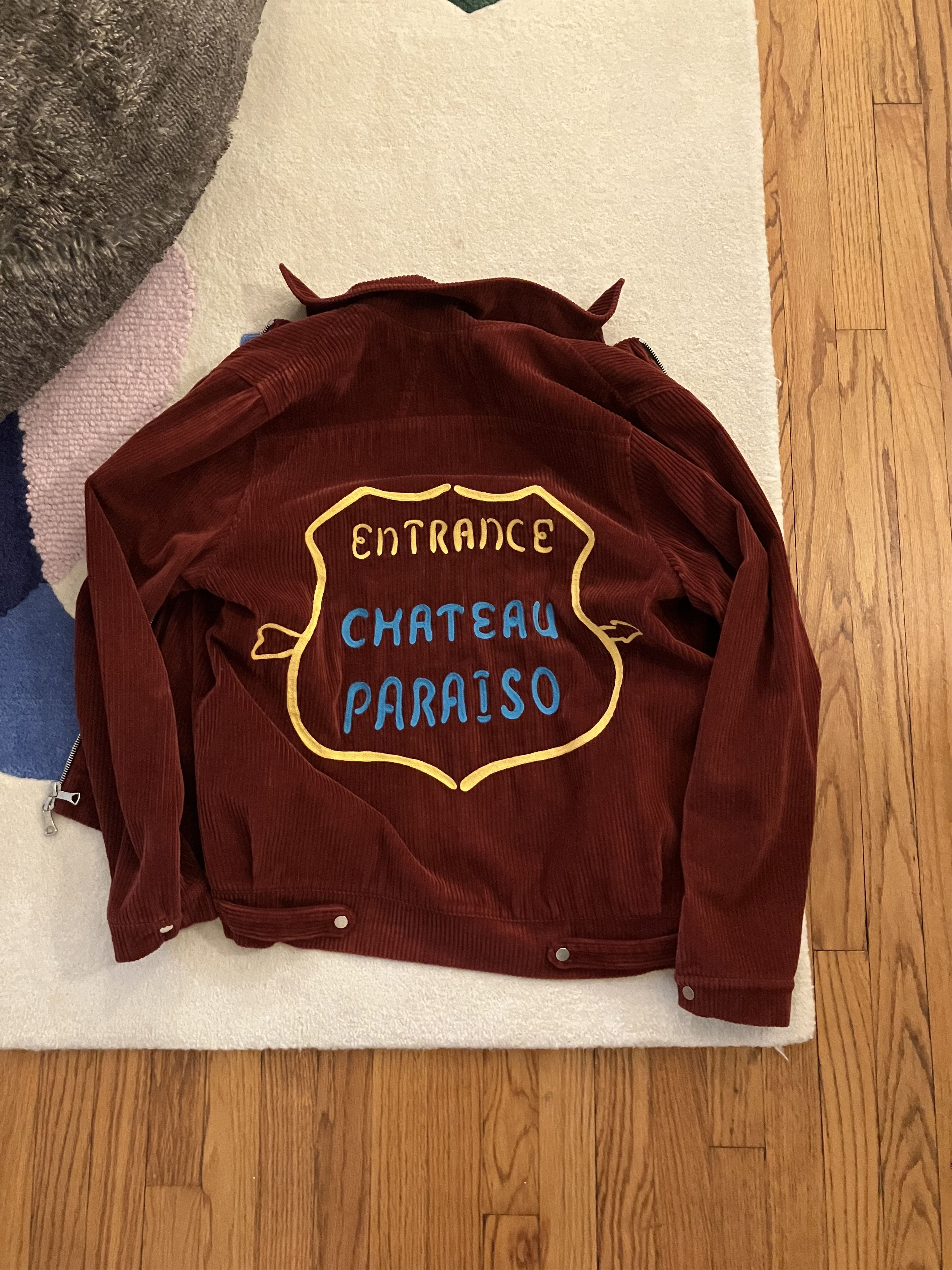 Rhude Rhude Chateau Paraiso corduroy jacket GRAIL red size small Size US S / EU 44-46 / 1 - 4 Thumbnail
